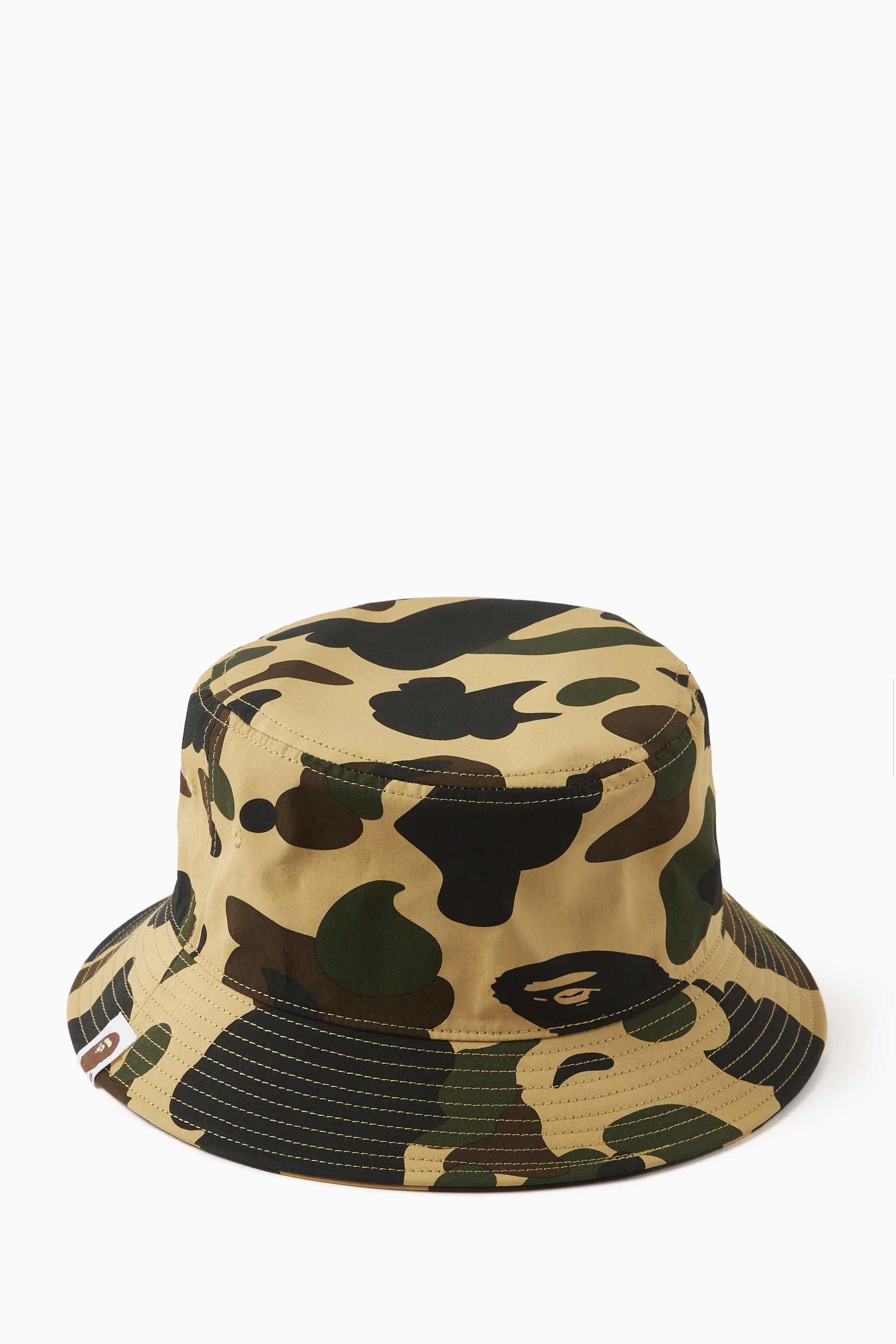 Buy A Bathing Ape Yellow 1st Camo Bucket Hat in Twill For Men Online Ounass Saudi