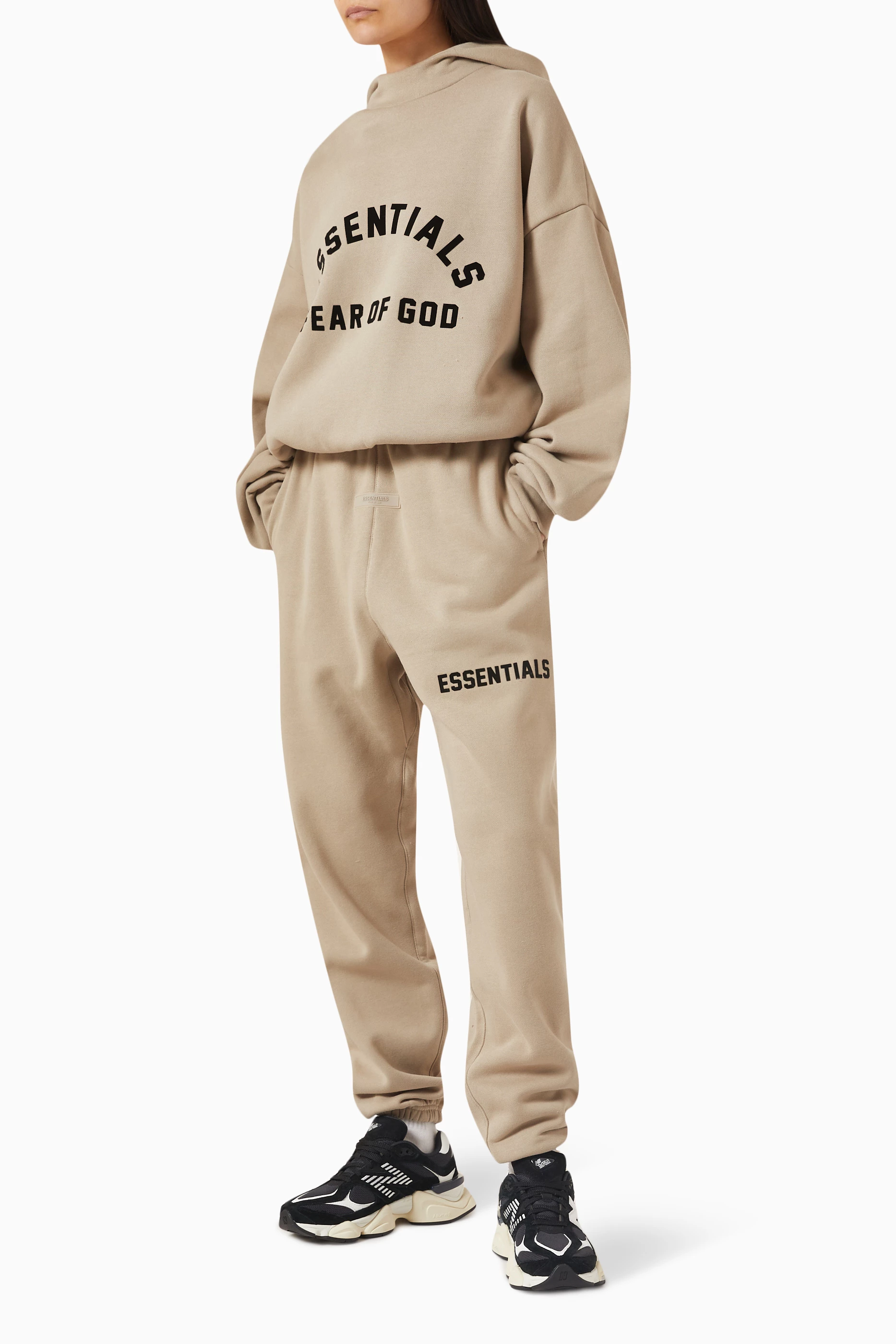 Buy Fear of God Essentials Neutral Essentials Sweatpants in Jersey For Women Online Ounass Saudi