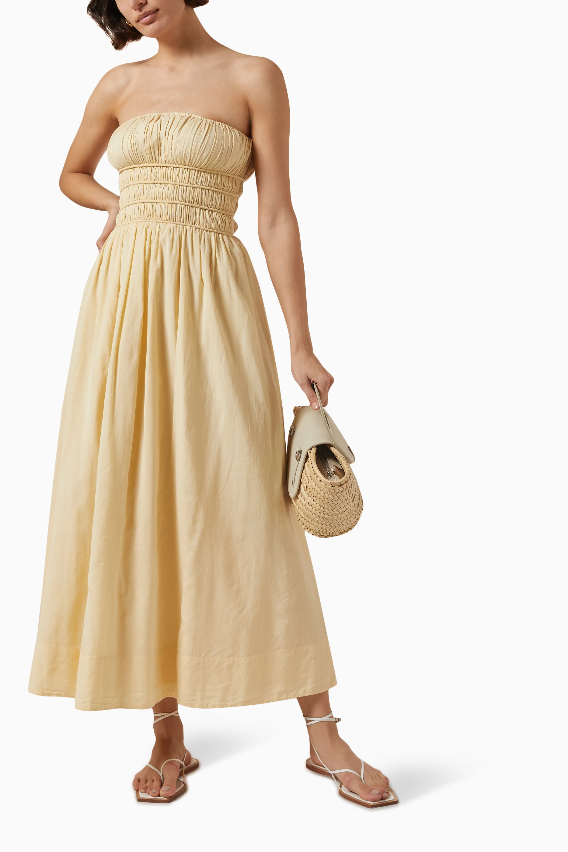 chinese dress ladies COVE STRAPLESS DRESS  POSSE