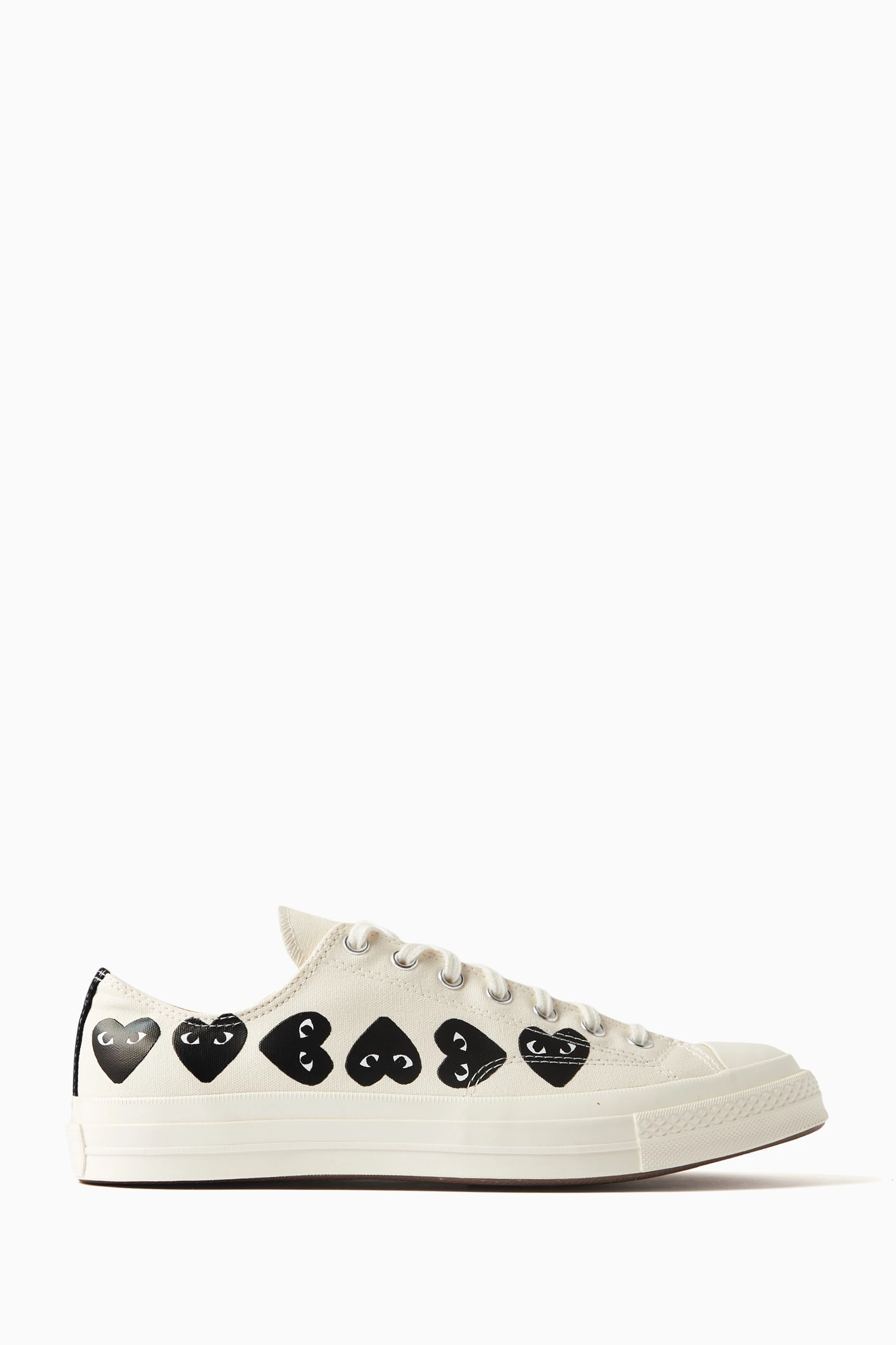 Buy Comme des Garcons PLAY White x Converse Chuck 70 Low Top Sneakers in Canvas For Men Online Ounass Saudi