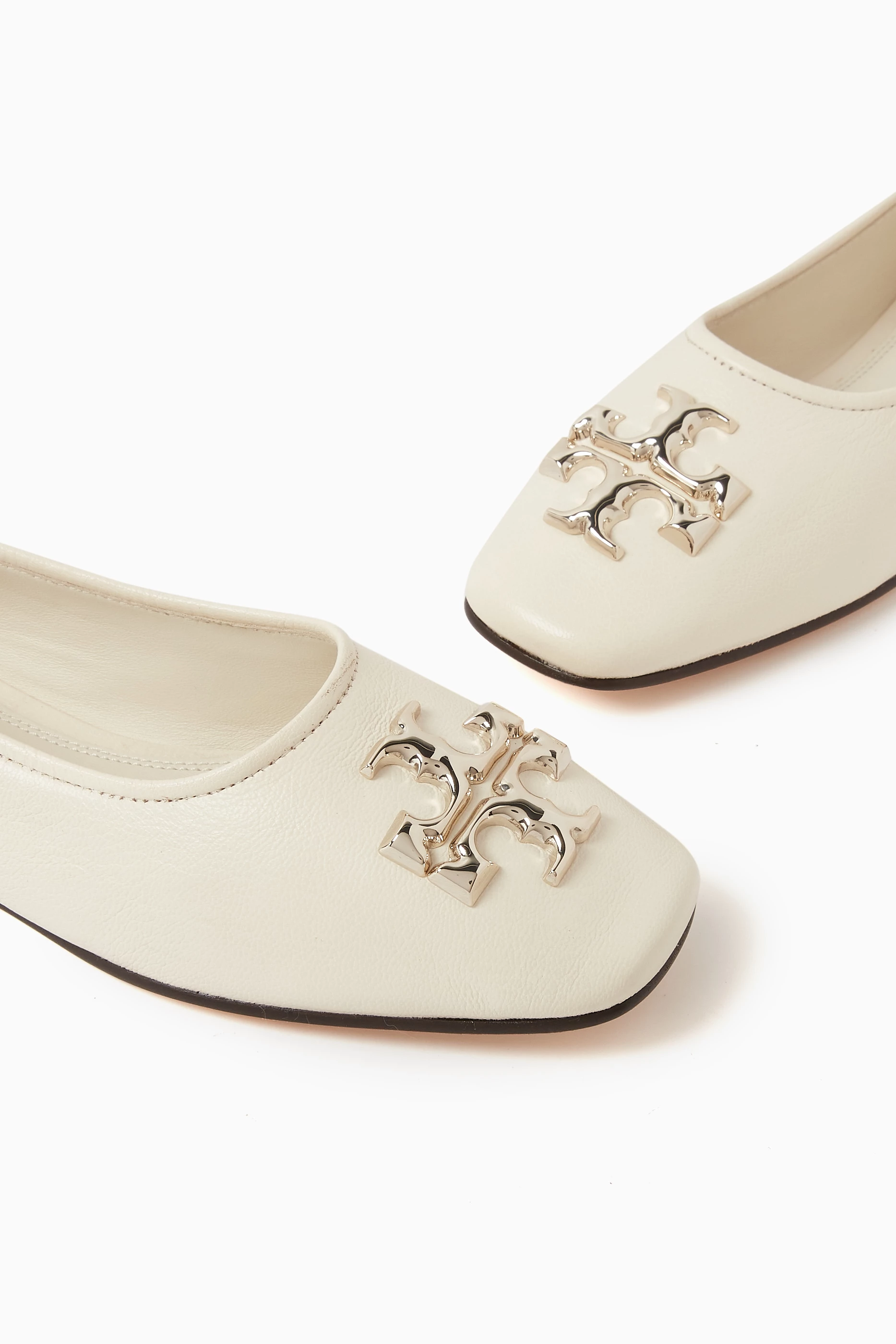 Tory burch flats white outlet