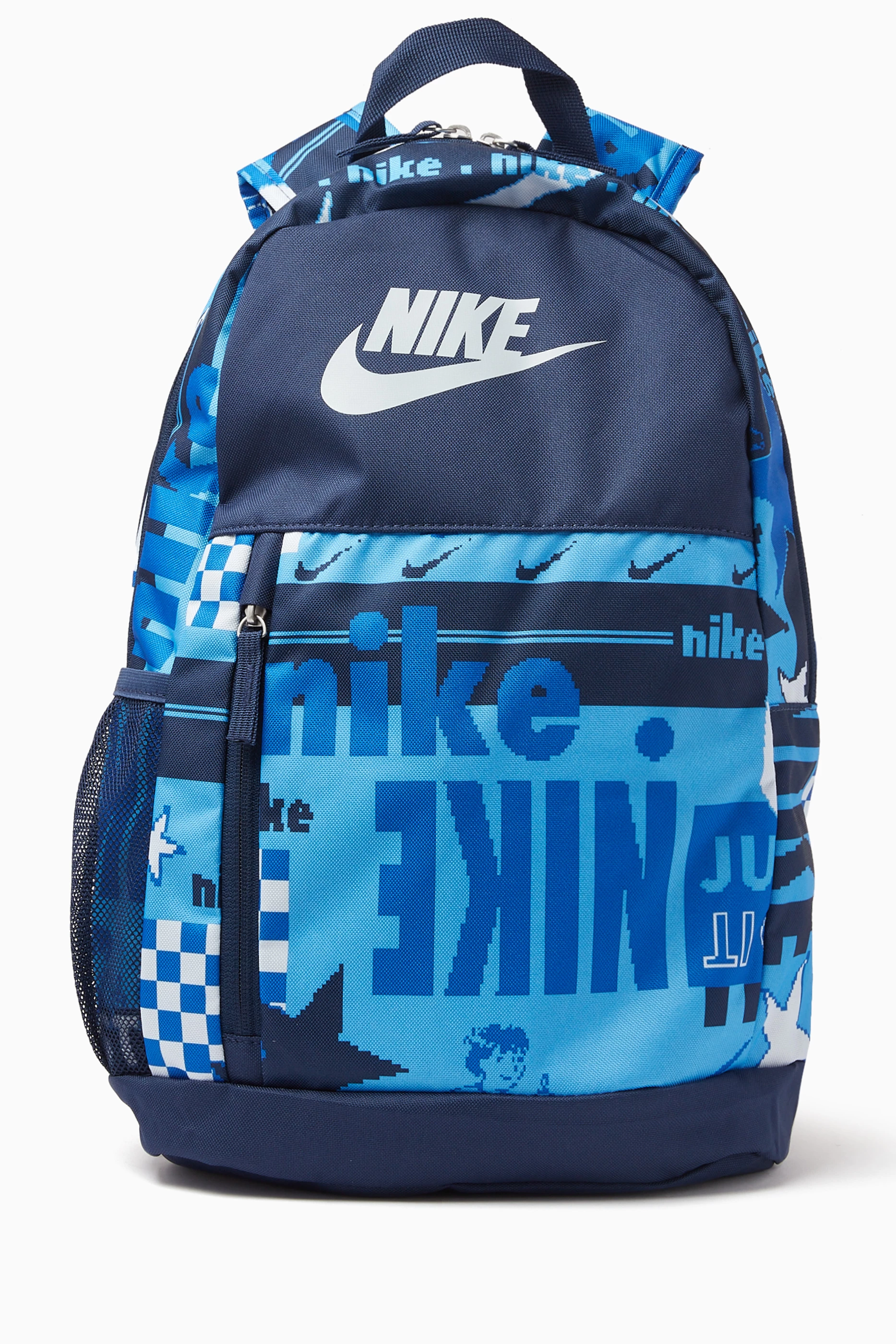 Buy Nike Blue Elemental Logo print Backpack For Boys Online Ounass Saudi