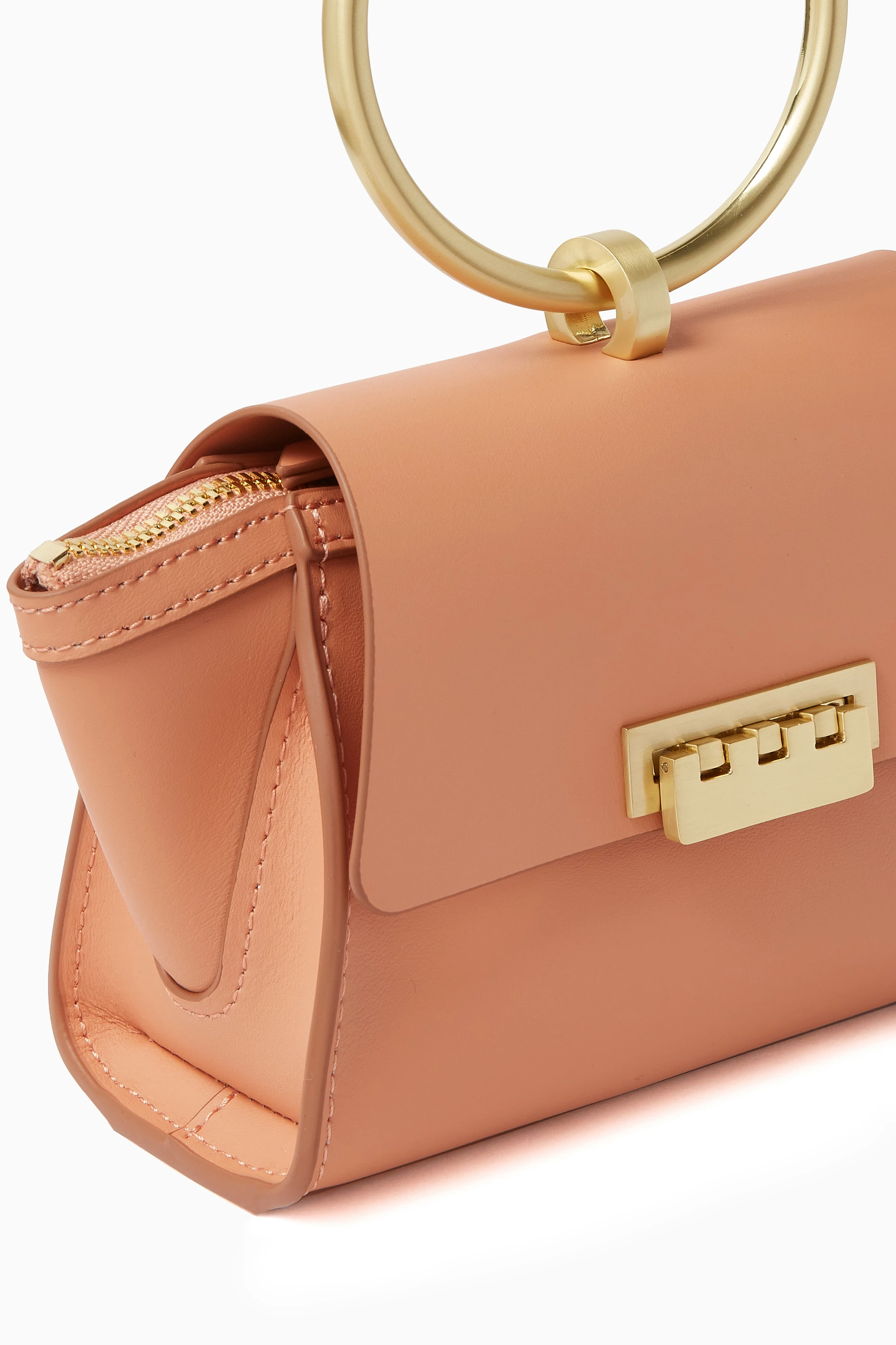 Buy ZAC Zac Posen Orange Eartha Wrist Crossbody Bag in Leather For Women Online Ounass Saudi