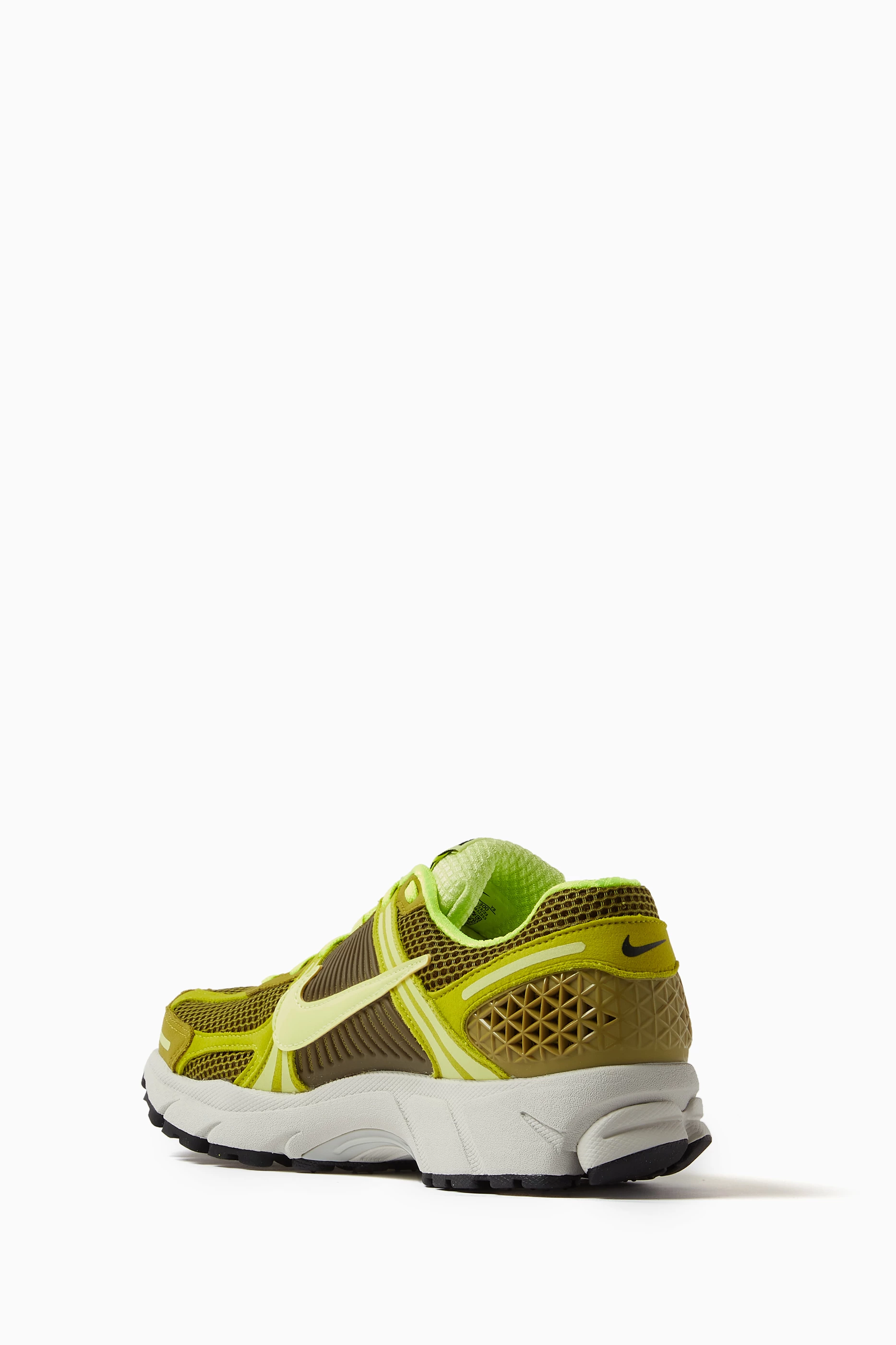 Buy Nike Green Zoom Vomero Sneakers in Knit Mesh Suede Leather
