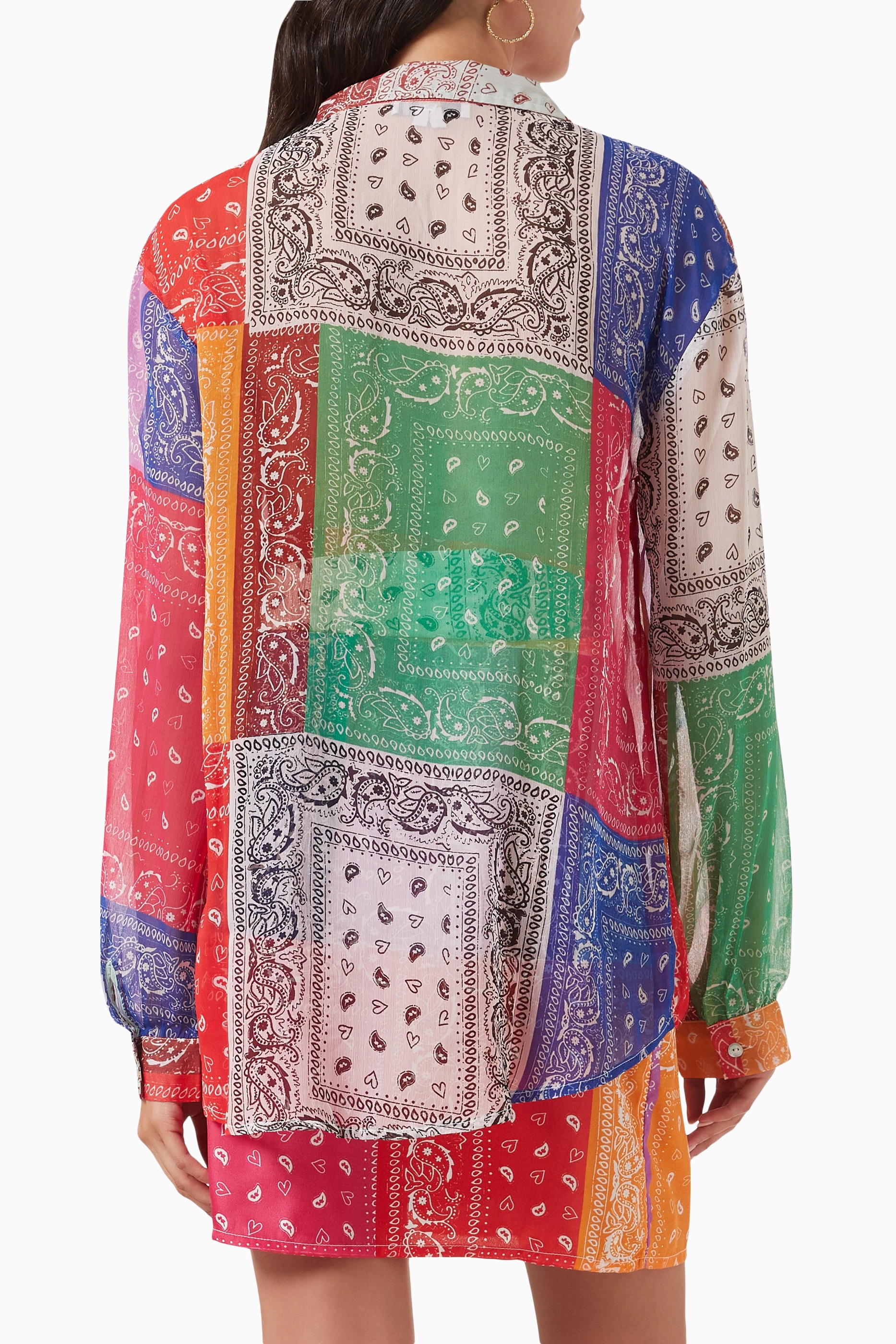 Buy Never Fully Dressed Multicolour Multi Bandana Oversized