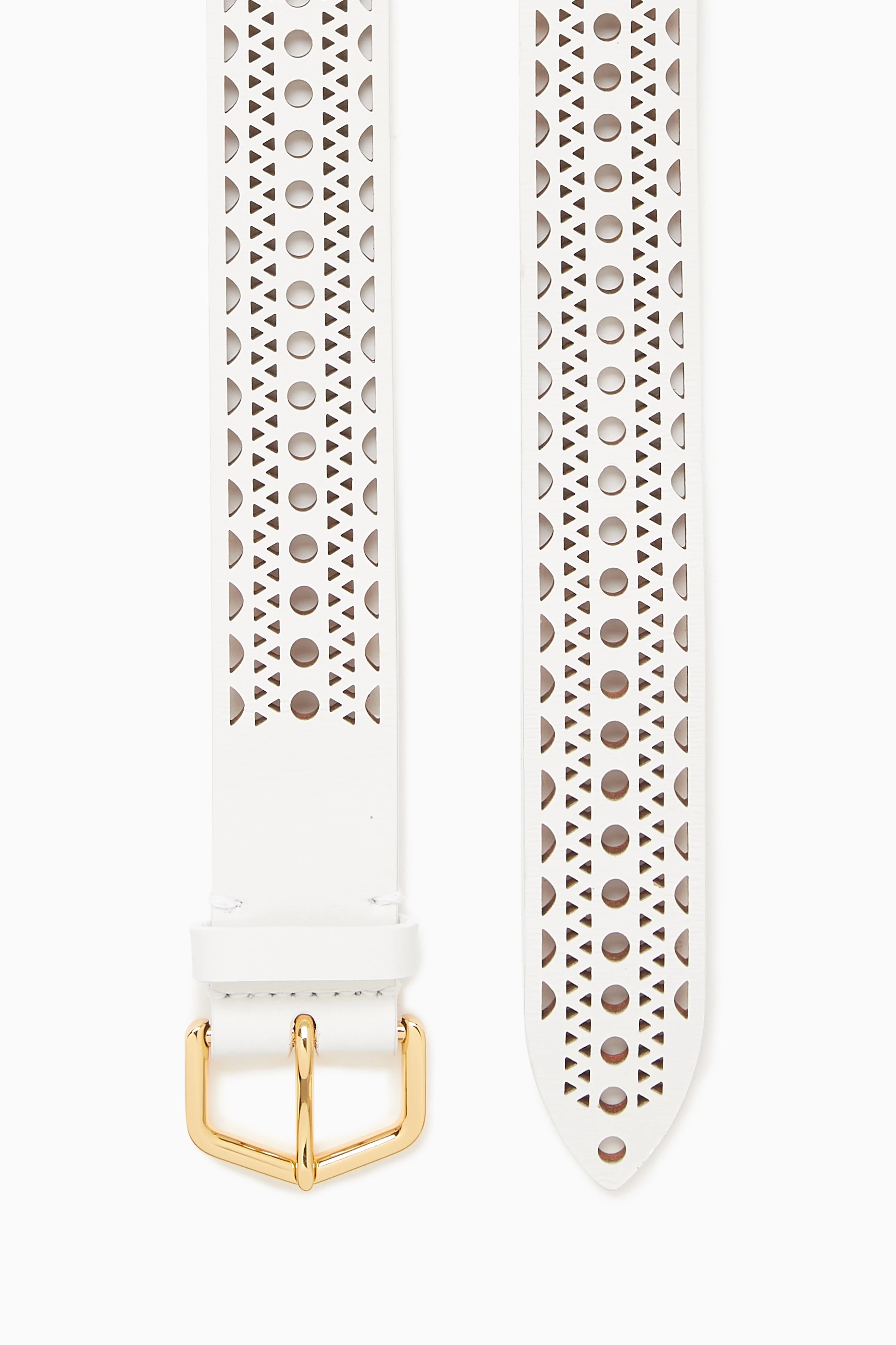 【送料&関税込】Alaia Neo Vienne Belt In Calfskin Buy Alaïa White Neo Vienne Belt In Calfskin For Women Online