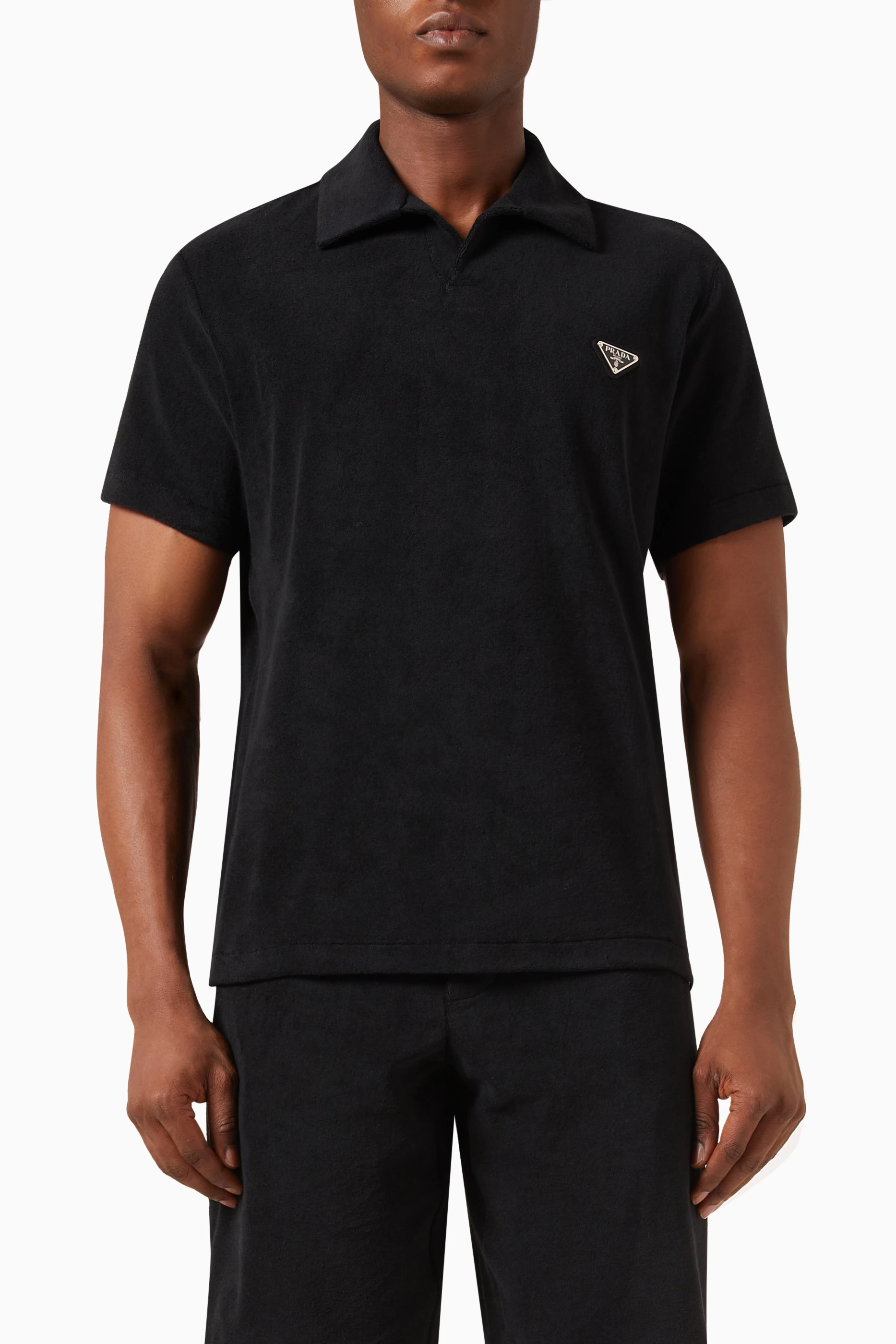 Prada logo polo outlet