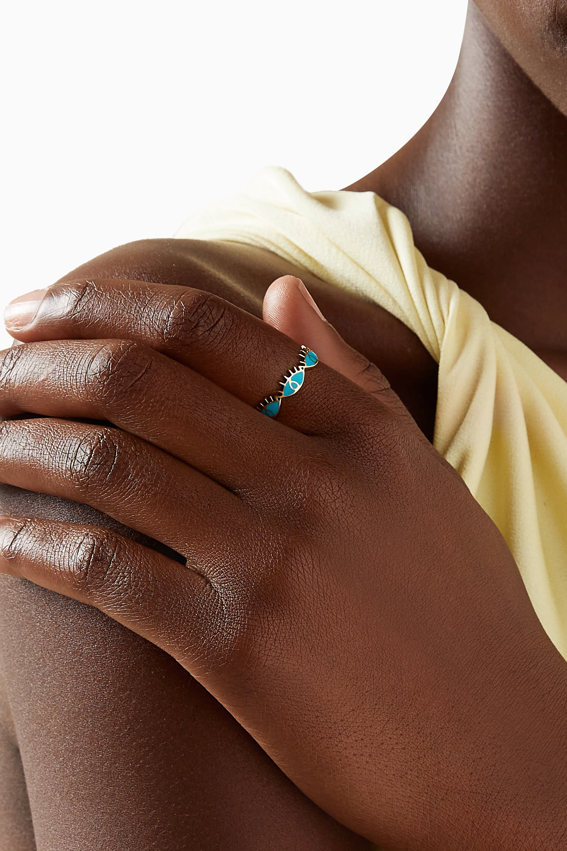 Blue vibrant spirit ring on sale