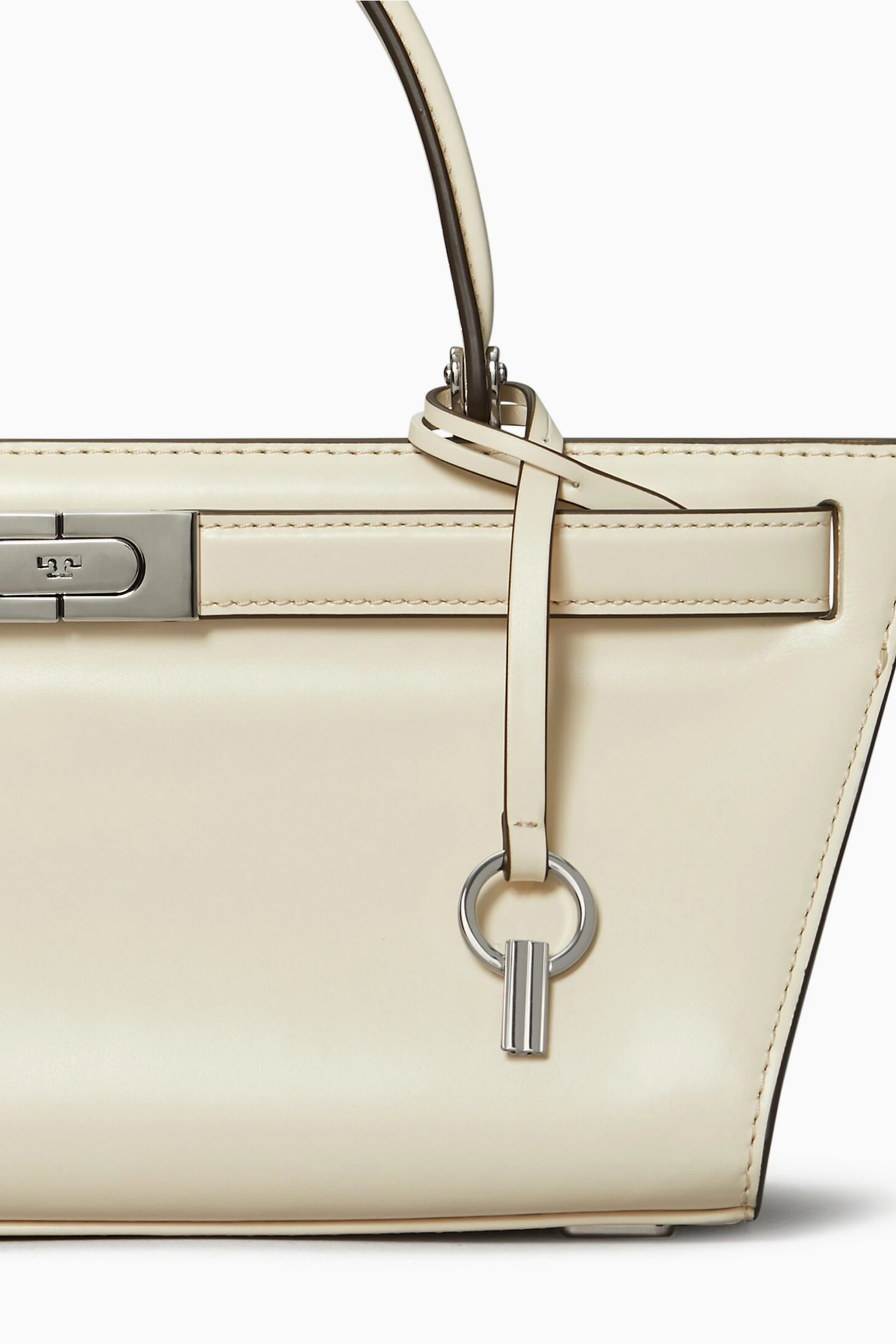 Buy Tory Burch White Lee Radziwill Petite Cat Eye Bag in