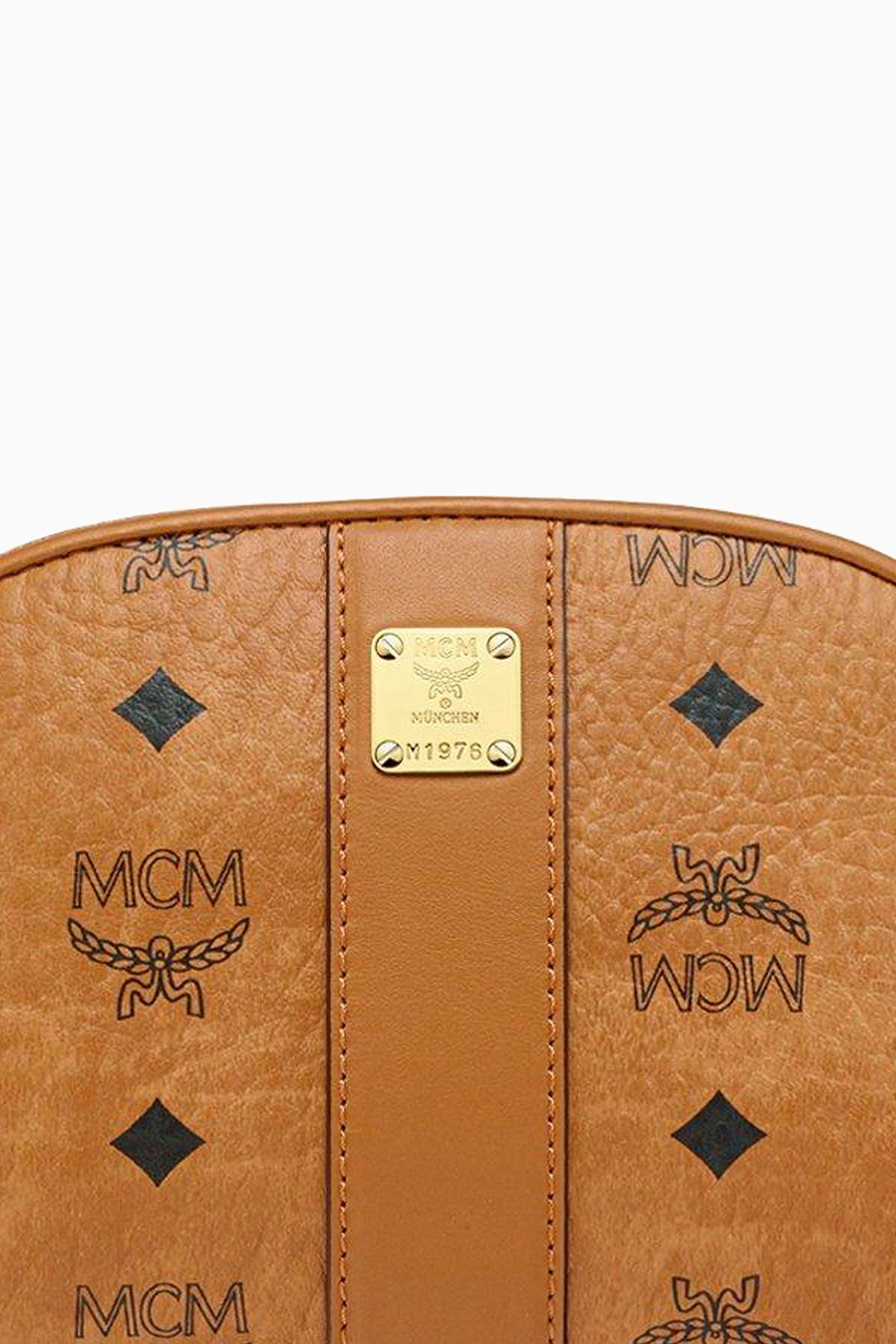 Buy MCM Brown Aren Cosmetic Pouch in Visetos For Women Online Ounass Saudi