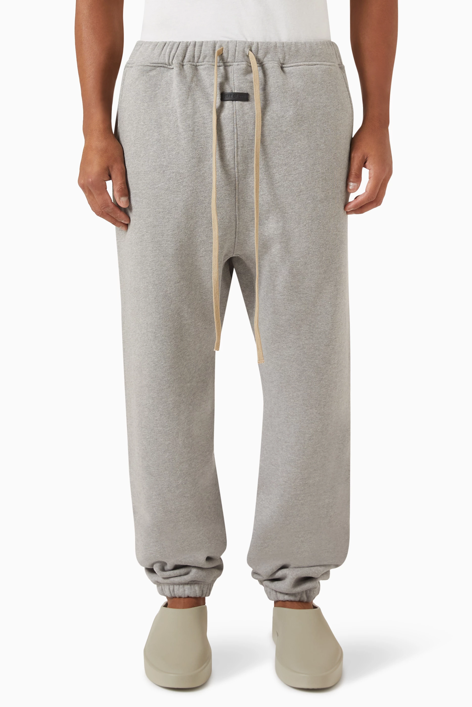 Buy Fear Of God Grey Eternal Classic Sweatpants in Fleece For Men