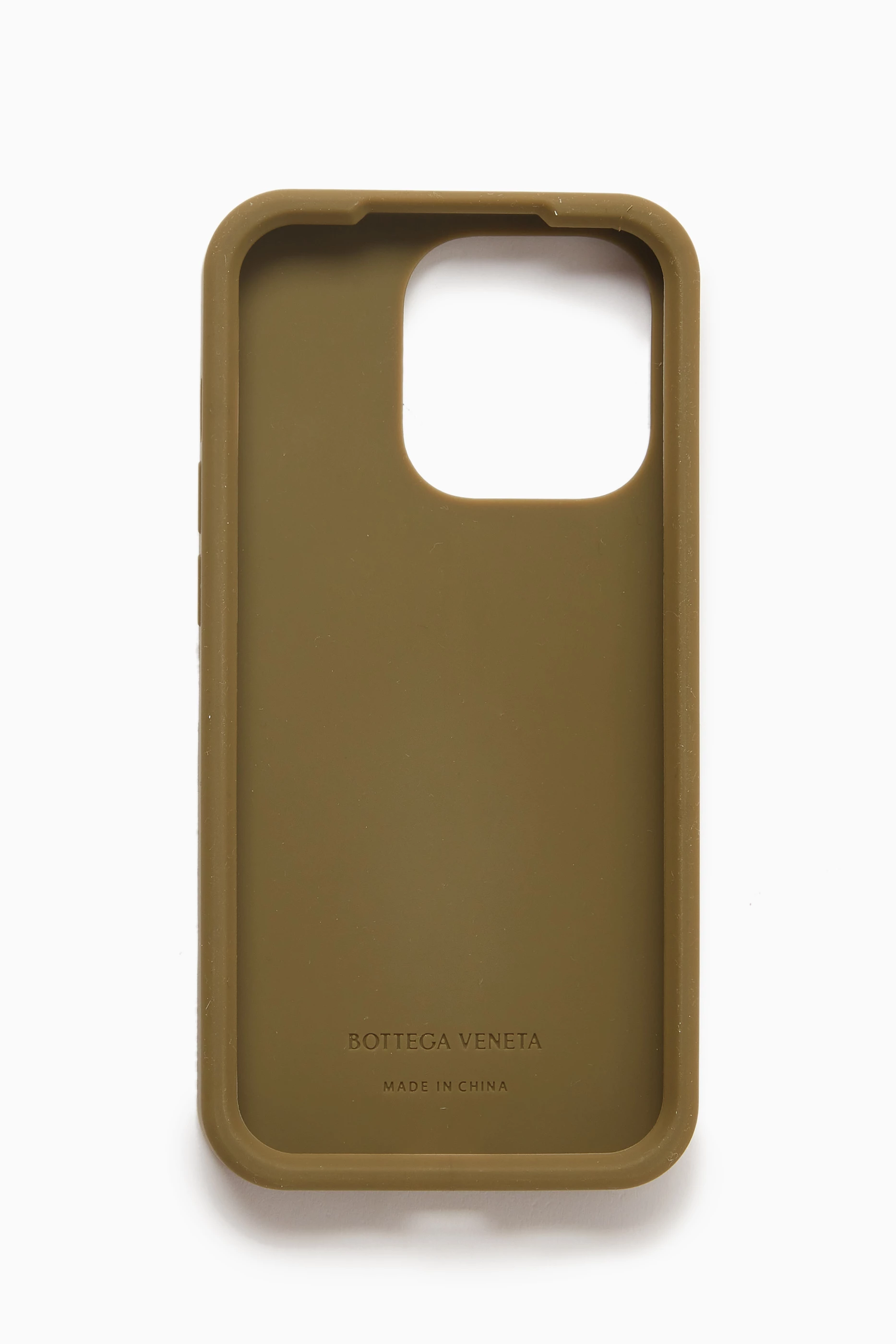 Buy Bottega Veneta Brown iPhone 14 Pro Phone Case in Intreccio