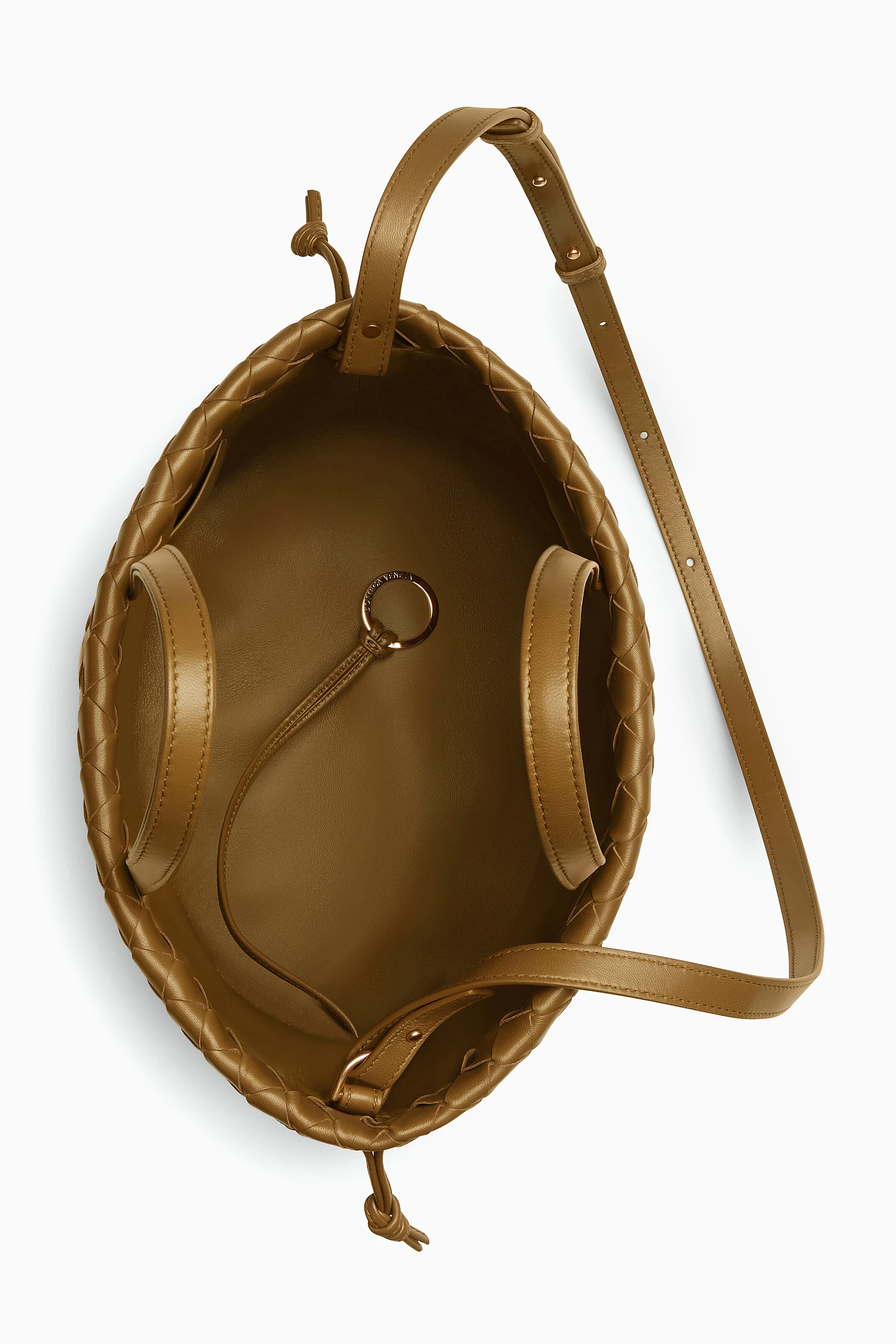 【関税&送料込】Bottega Veneta Castello Small Bucket Bag In Bottega Veneta Small Castello Intreccio Leather Bucket Bag