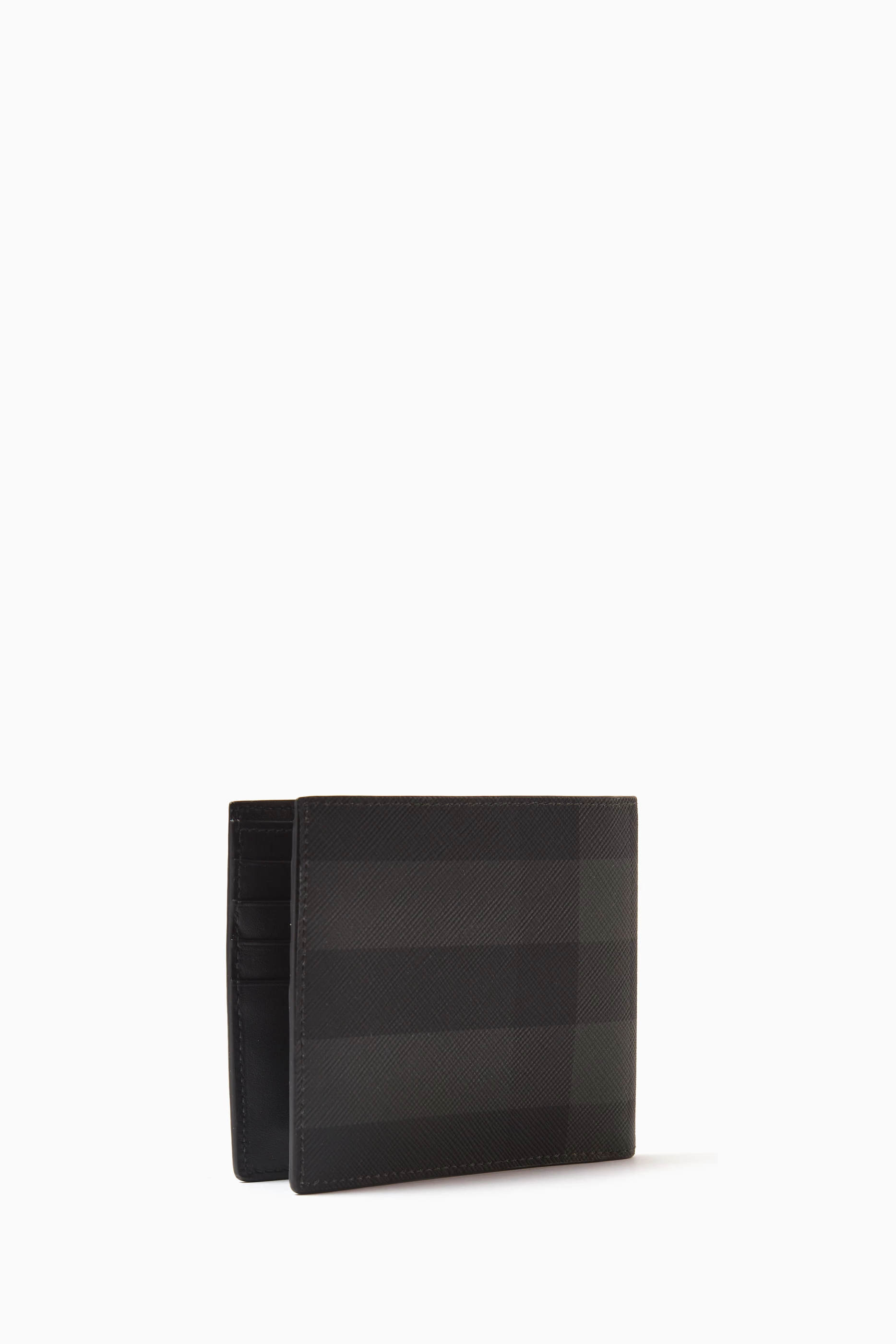 Buy Burberry Grey Bifold Wallet in Eco canvas Leather For Men Online Ounass Saudi