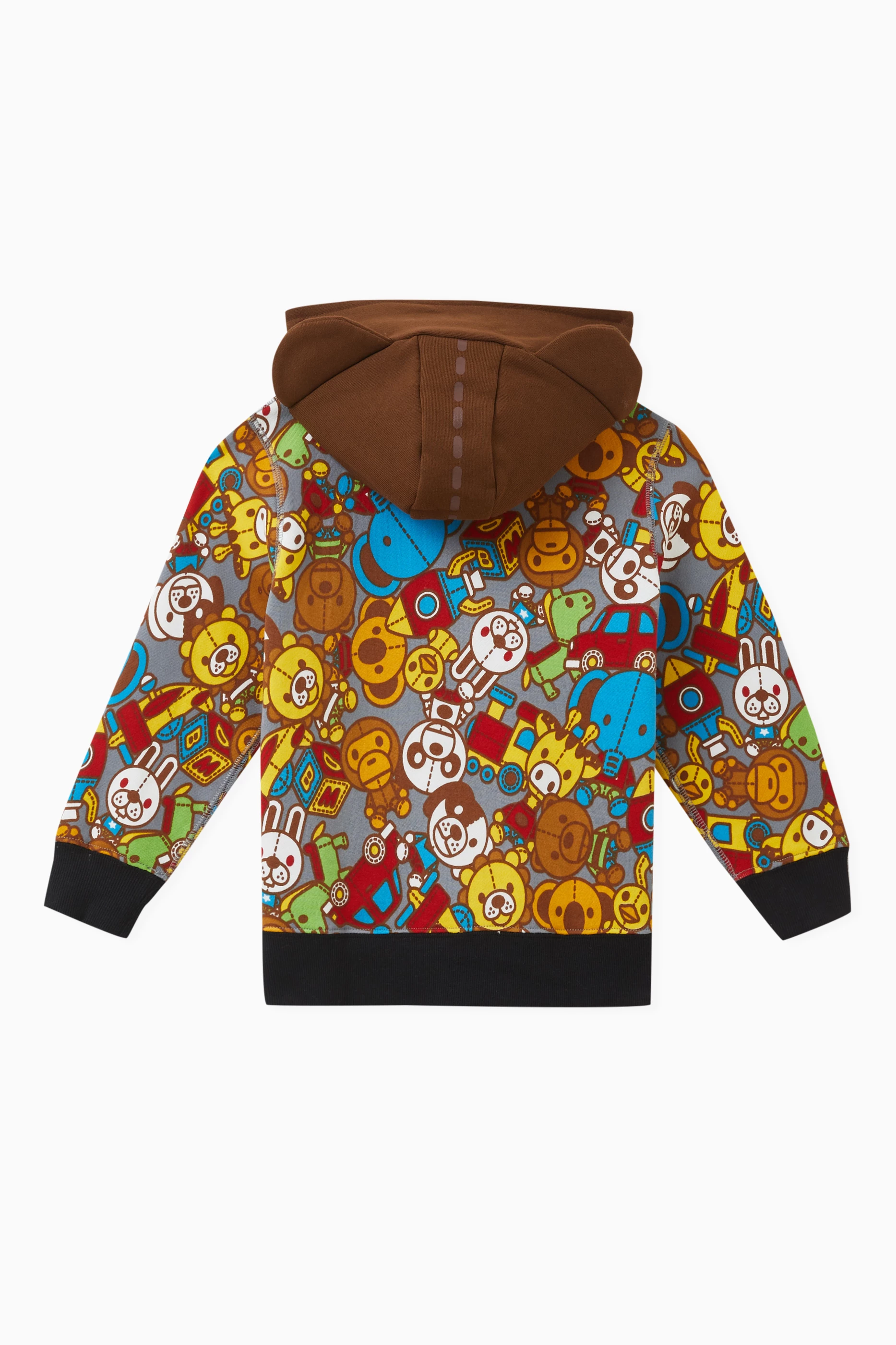 Buy A Bathing Ape Multicolour Baby Milo Toy Box Zip Hoodie For Boys Online Ounass Saudi