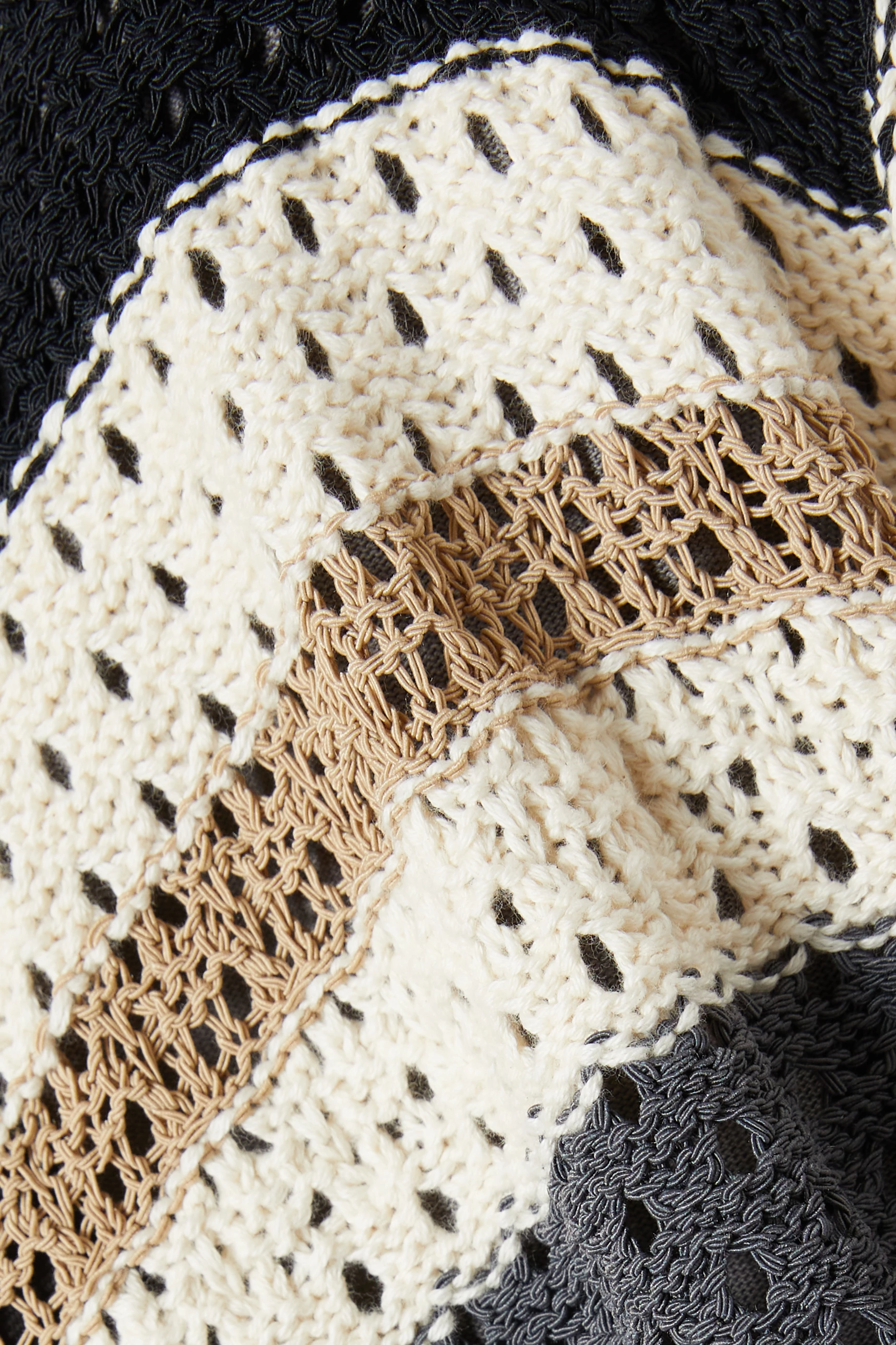 Buy Kith Black Thompson Crochet Buttondown in Cotton For Men 