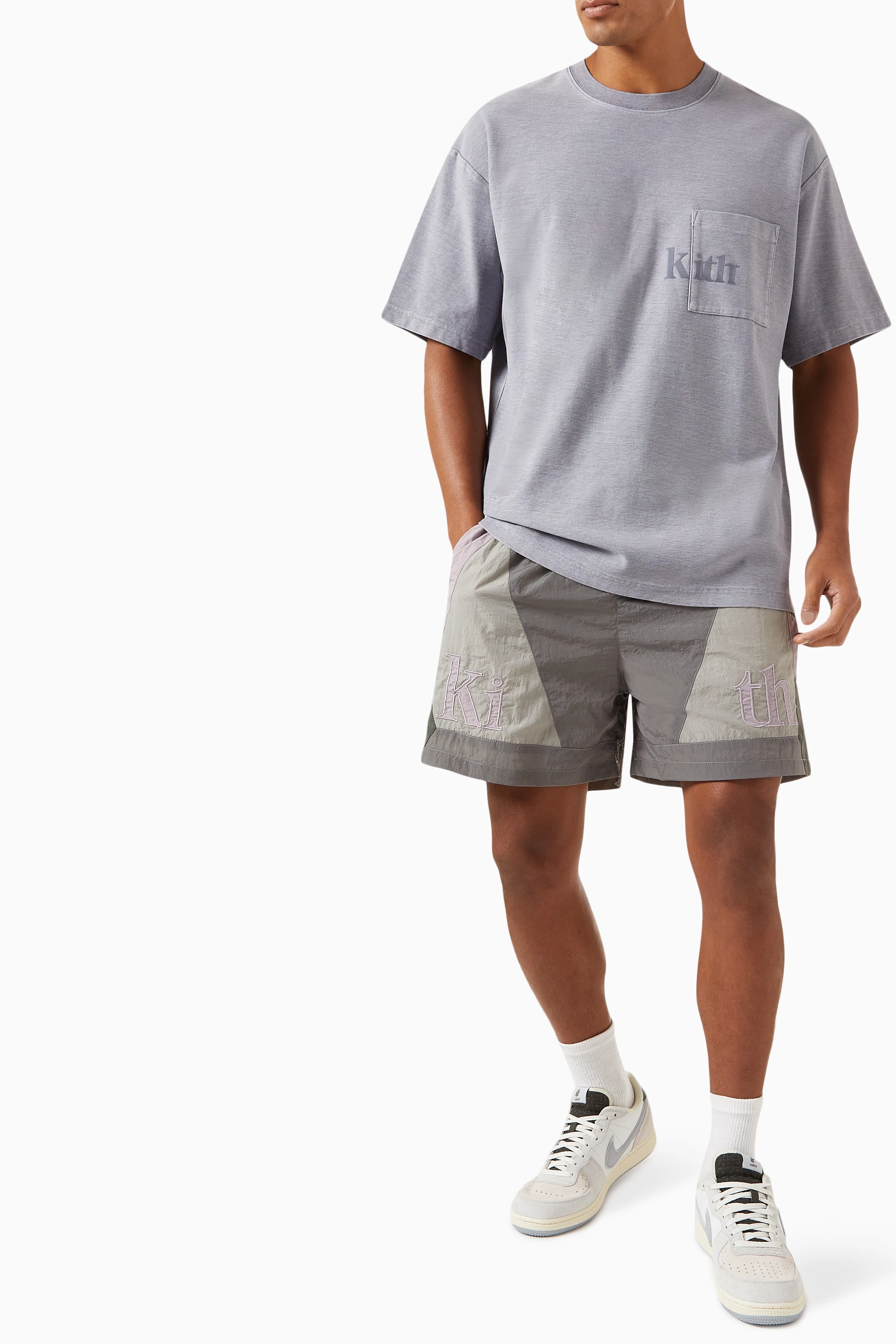 Buy Kith Neutral Turbo Swim Shorts in Nylon For Men Online