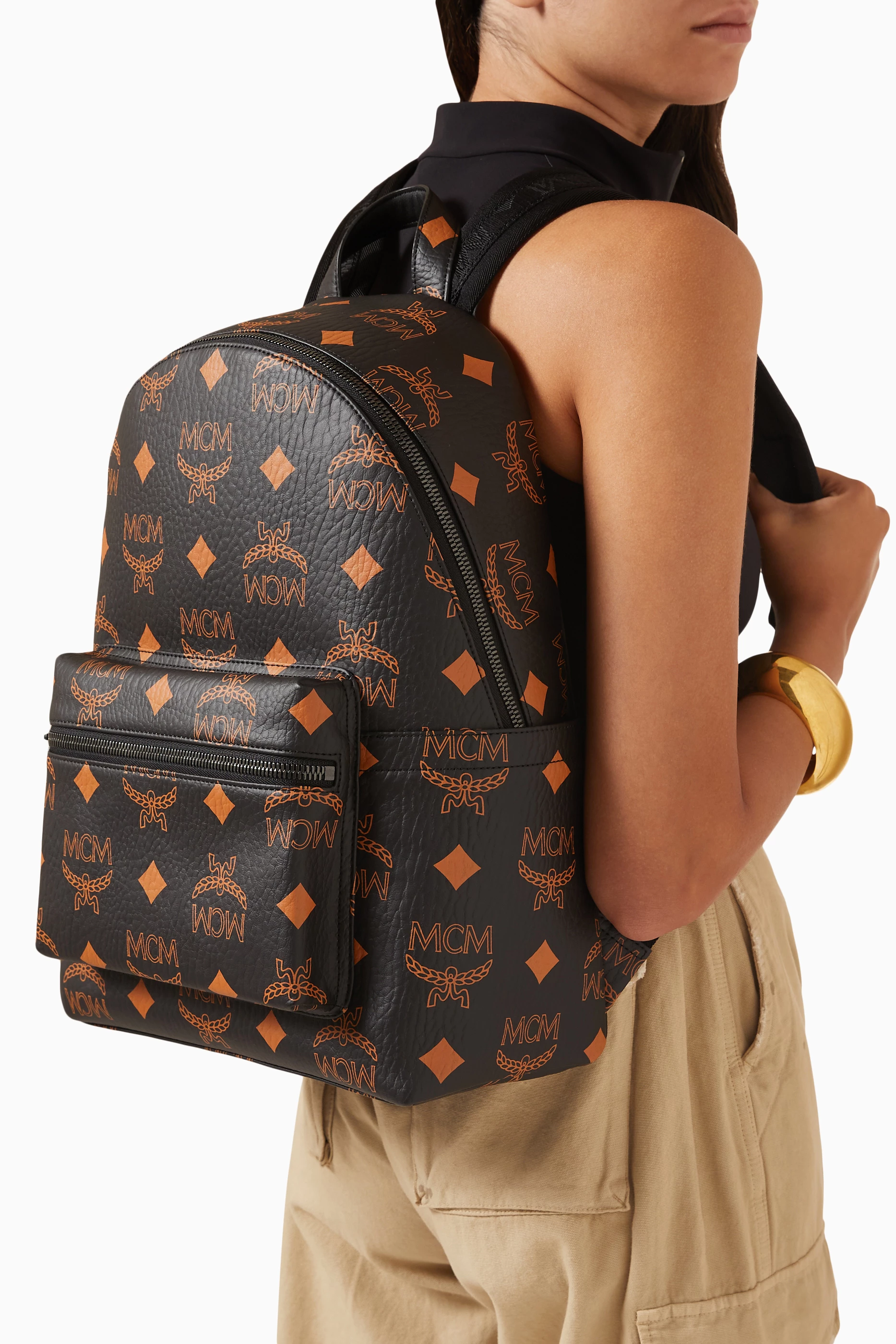 Trilogie stark backpack in visetos on sale