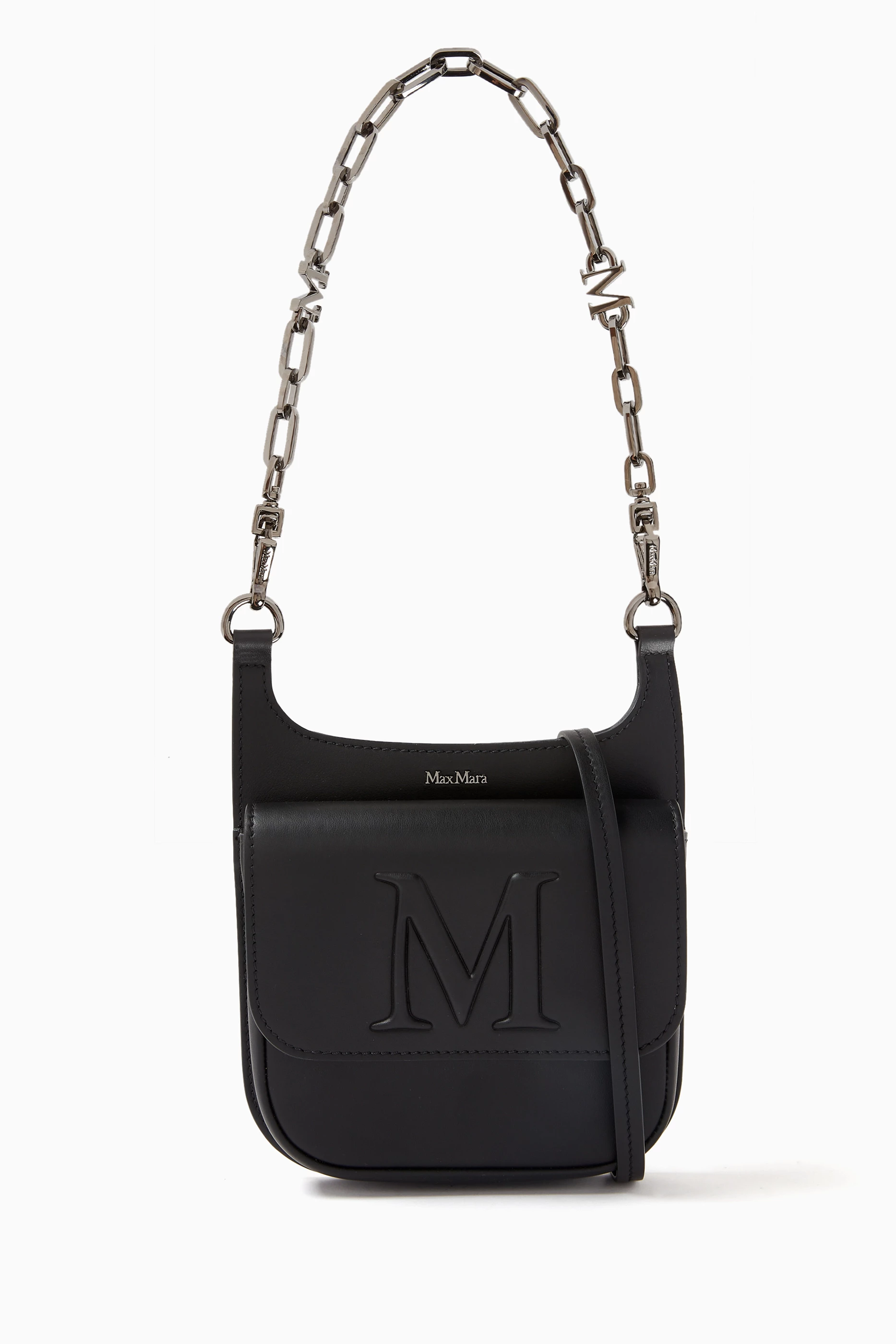 Buy Max Mara Black Mym Bag in Smooth Leather For Women Online 