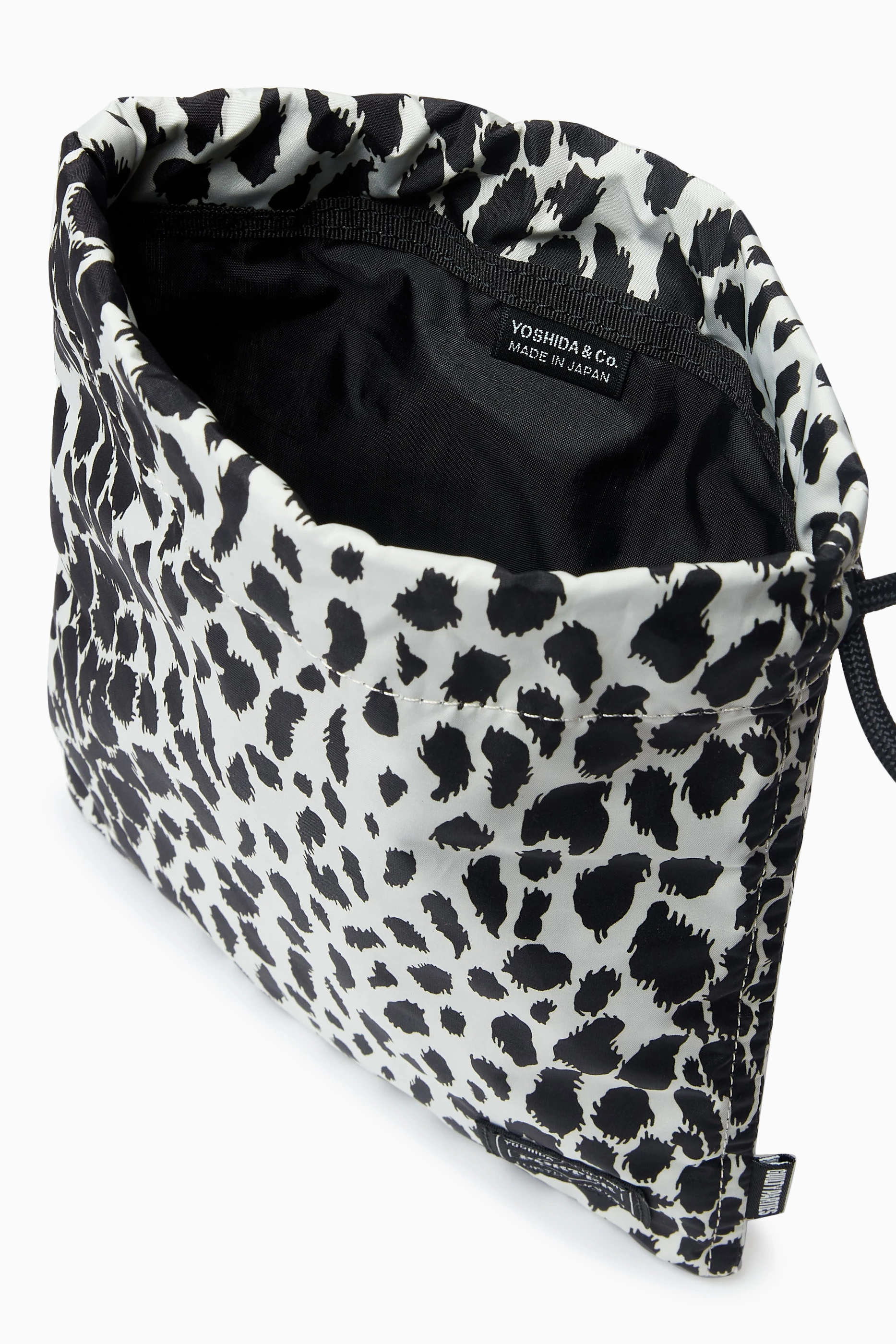 Buy WACKO MARIA White Leopard-print Shoulder Pouch in Nylon
