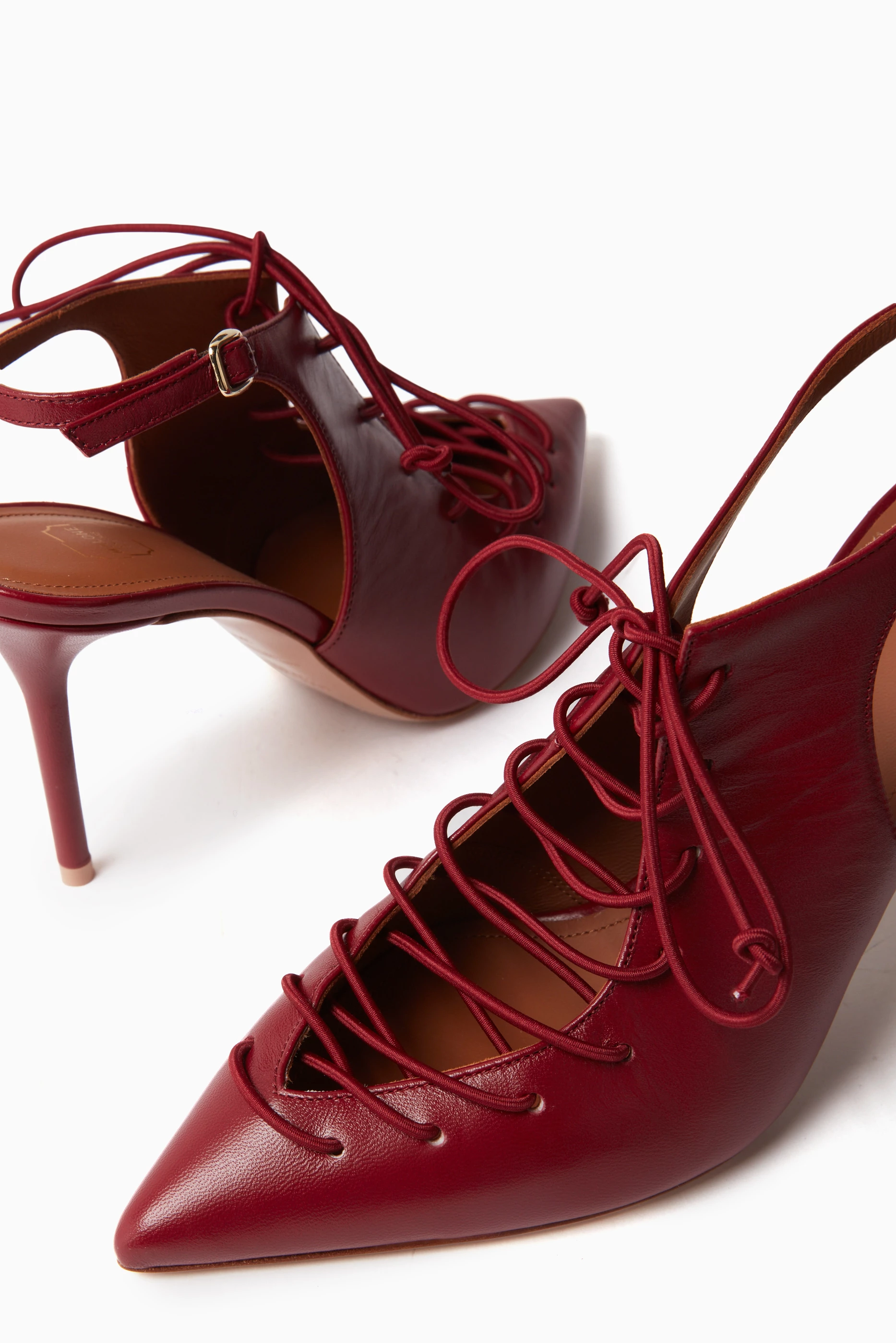 VIP【関税送料無料】希少 MALONE SOULIERS RED LEATHER FLATS Malone Souliers Shoes for Women