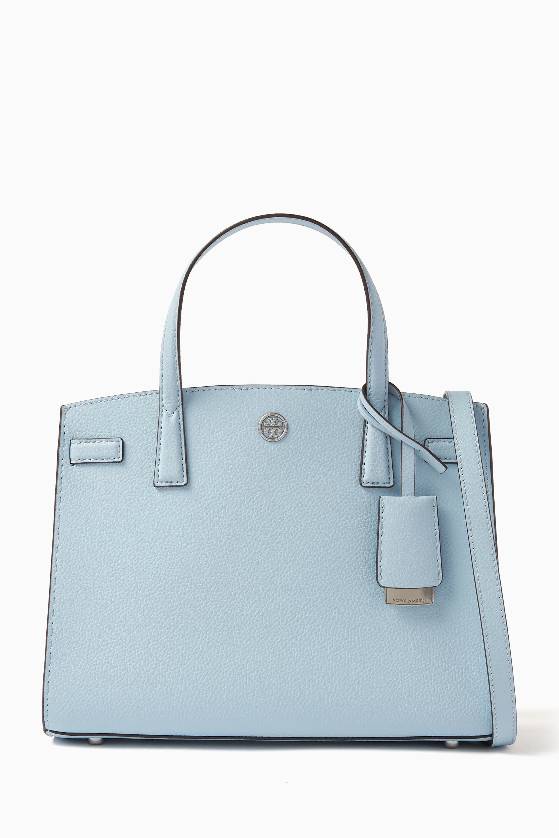 Buy Tory Burch Blue Small Walker Satchel in Leather For Women Online Ounass Saudi