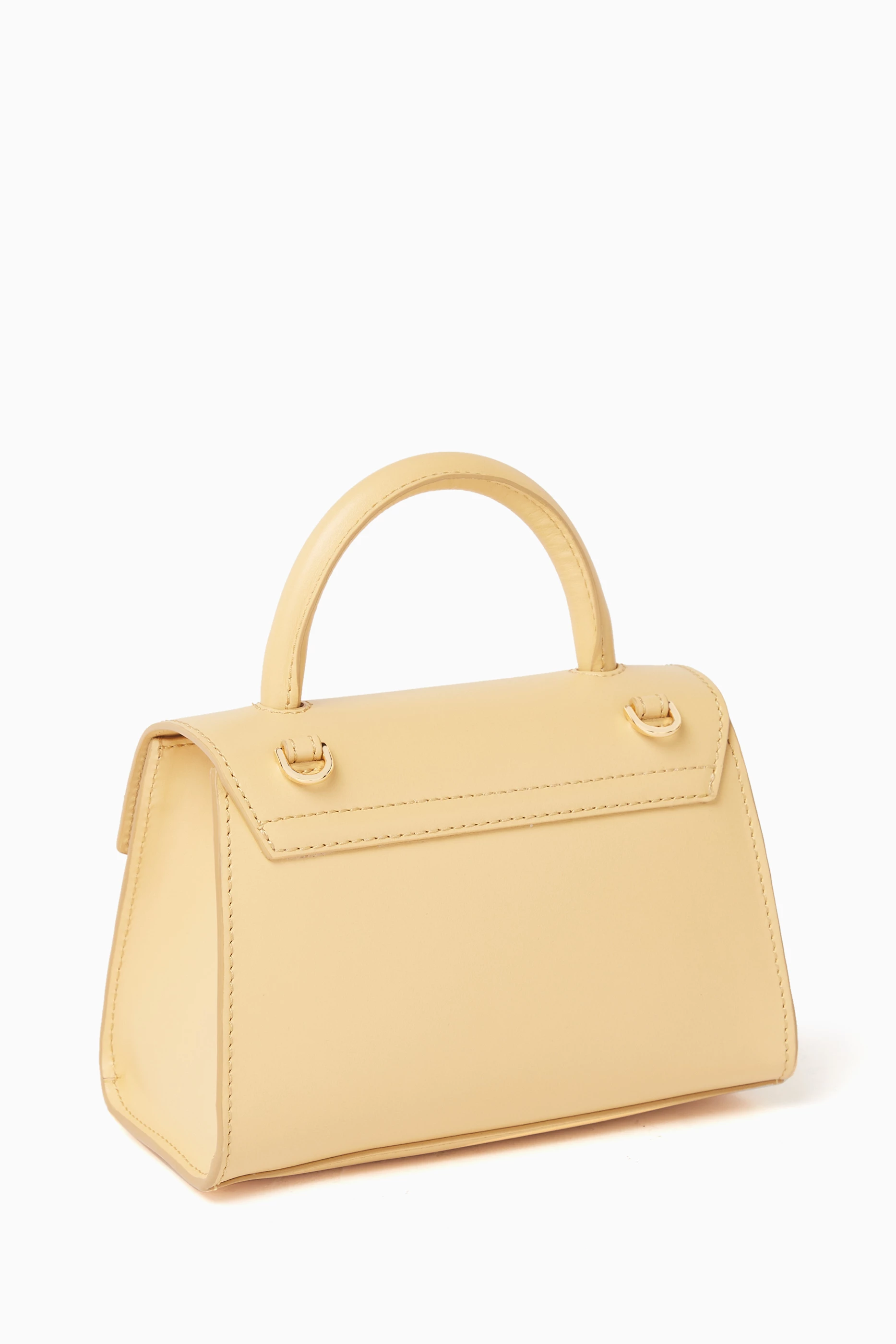 Buy DeMellier Yellow Nano Montreal Tote bag in Smooth