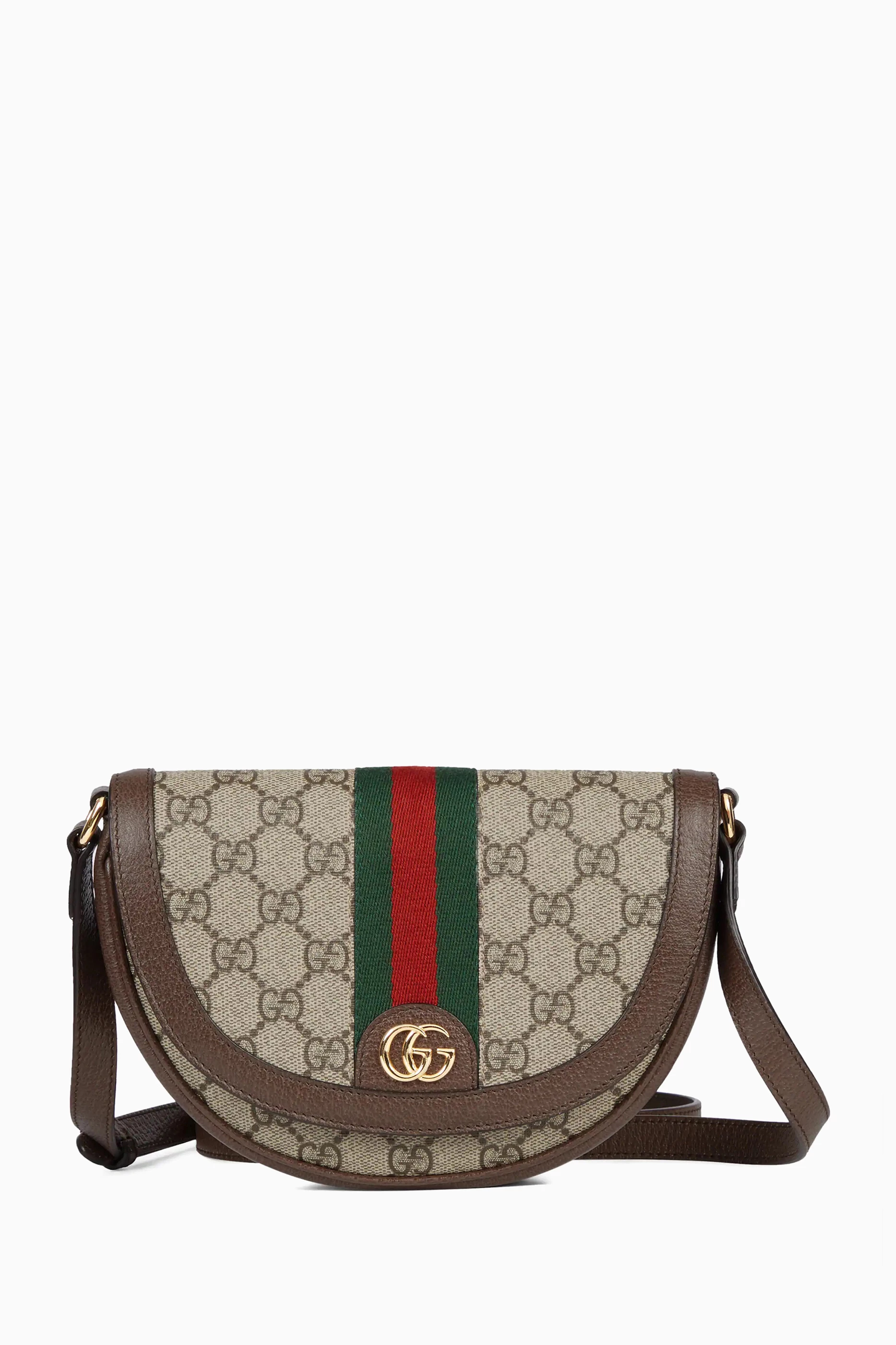 Buy Gucci Brown Mini Ophidia Shoulder Bag in GG Supreme Canvas For Women Online Ounass Saudi