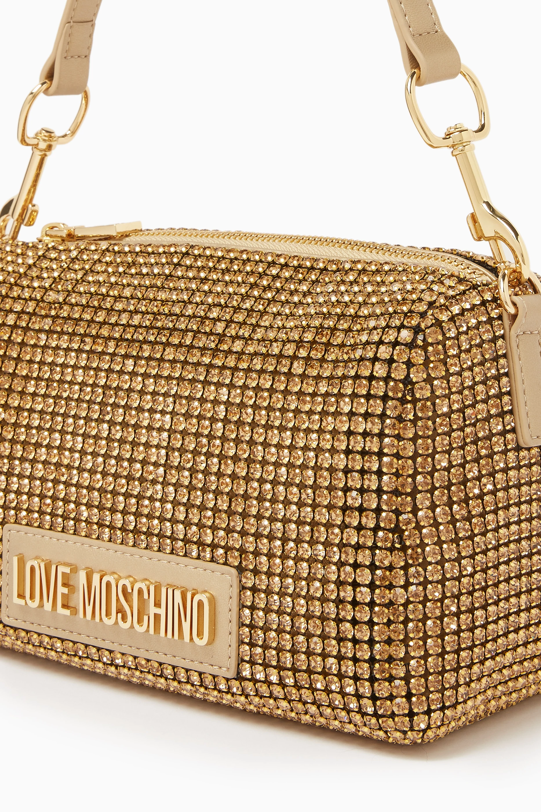 Love moschino gold bag online