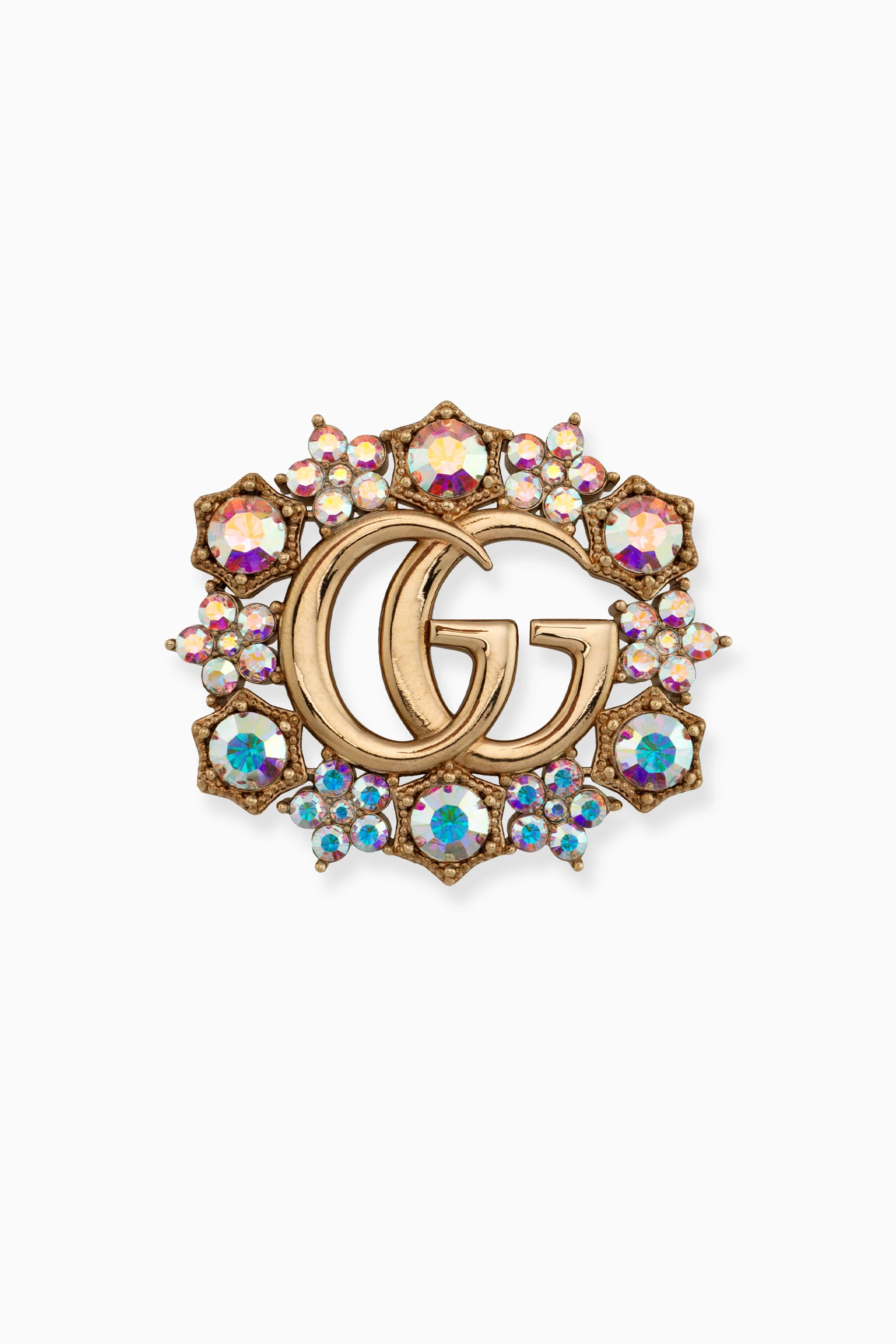 Buy Gucci Multicolour GG Crystal Brooch For Women Online | Ounass