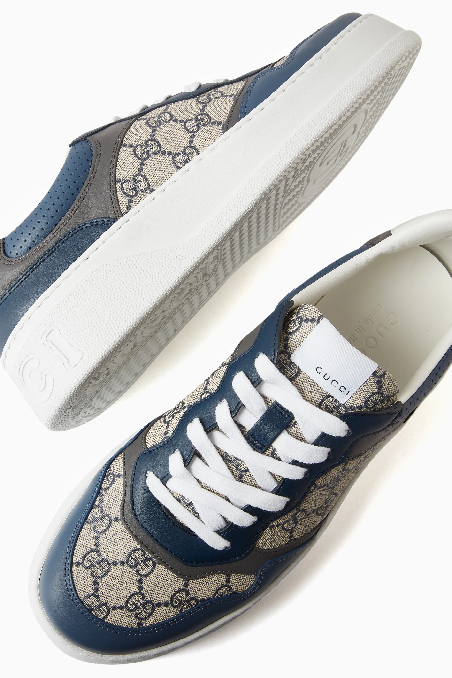 Buy Gucci Blue GG Supreme Low top Sneakers in Canvas Leather For Men Online Ounass Saudi