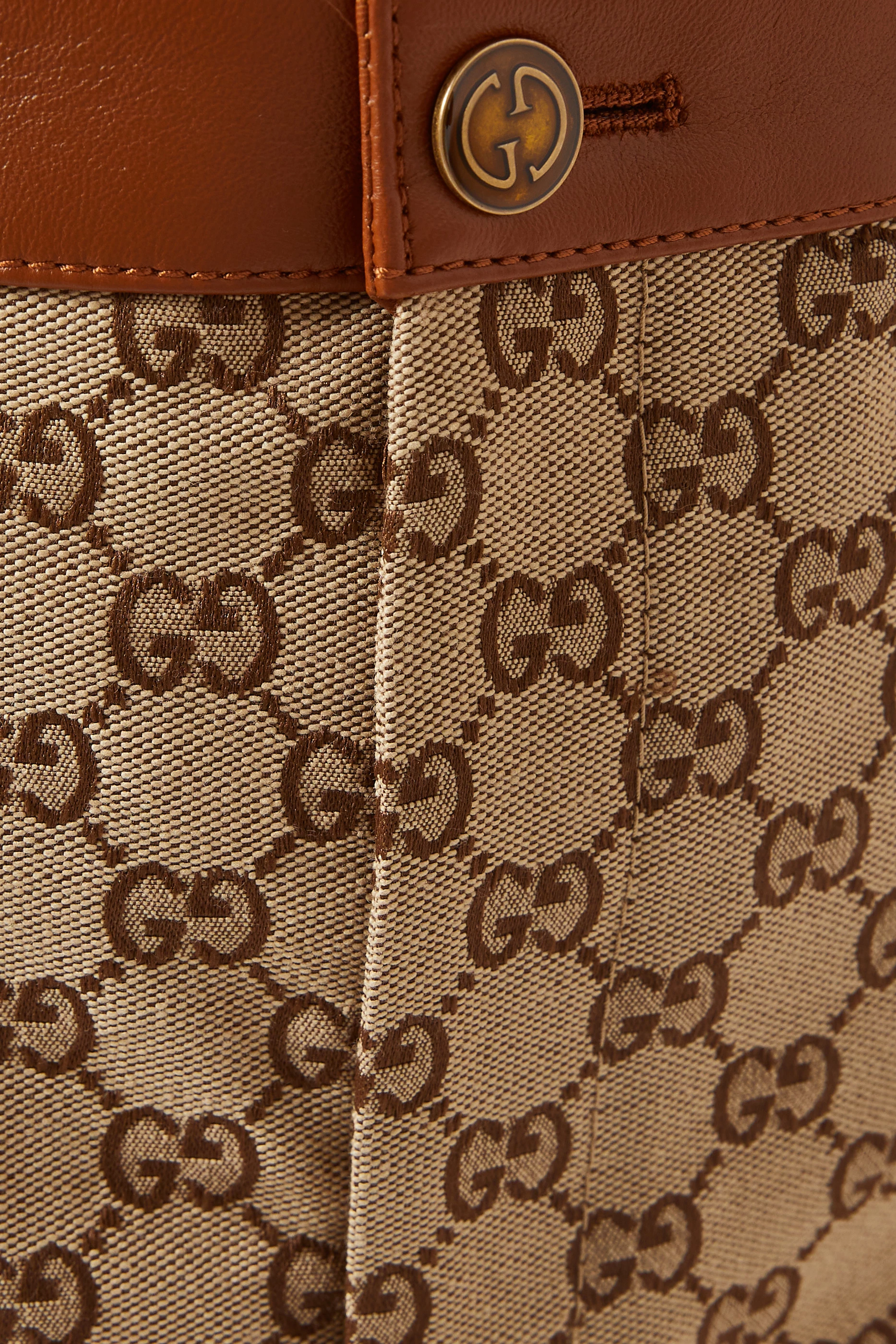 【関税＆送料込み】Gucci Gg Monogram Miniskirt Buy Gucci Brown Mini Skirt in Embroidered GG Canvas For