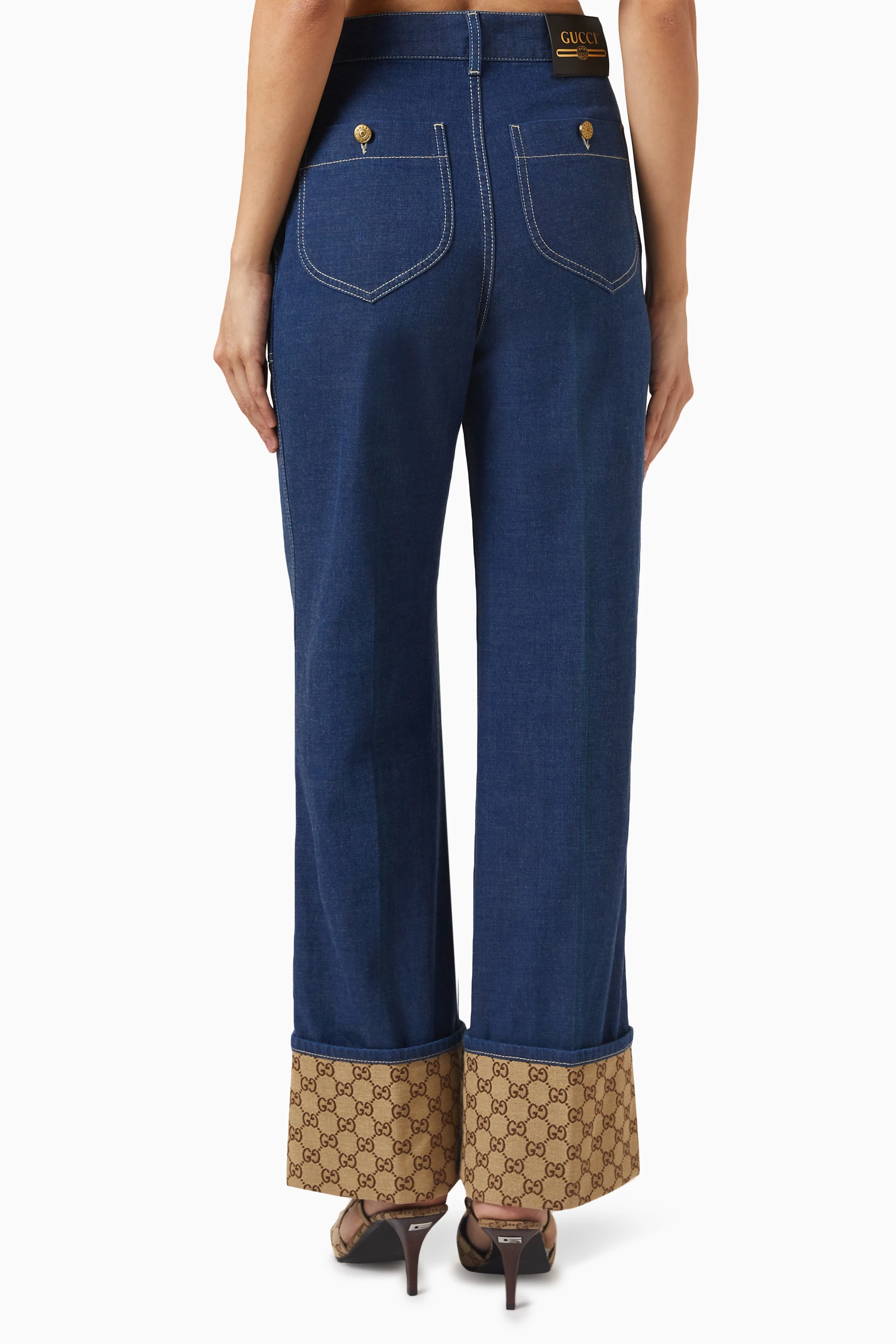 Women's gucci jeans sale on sale