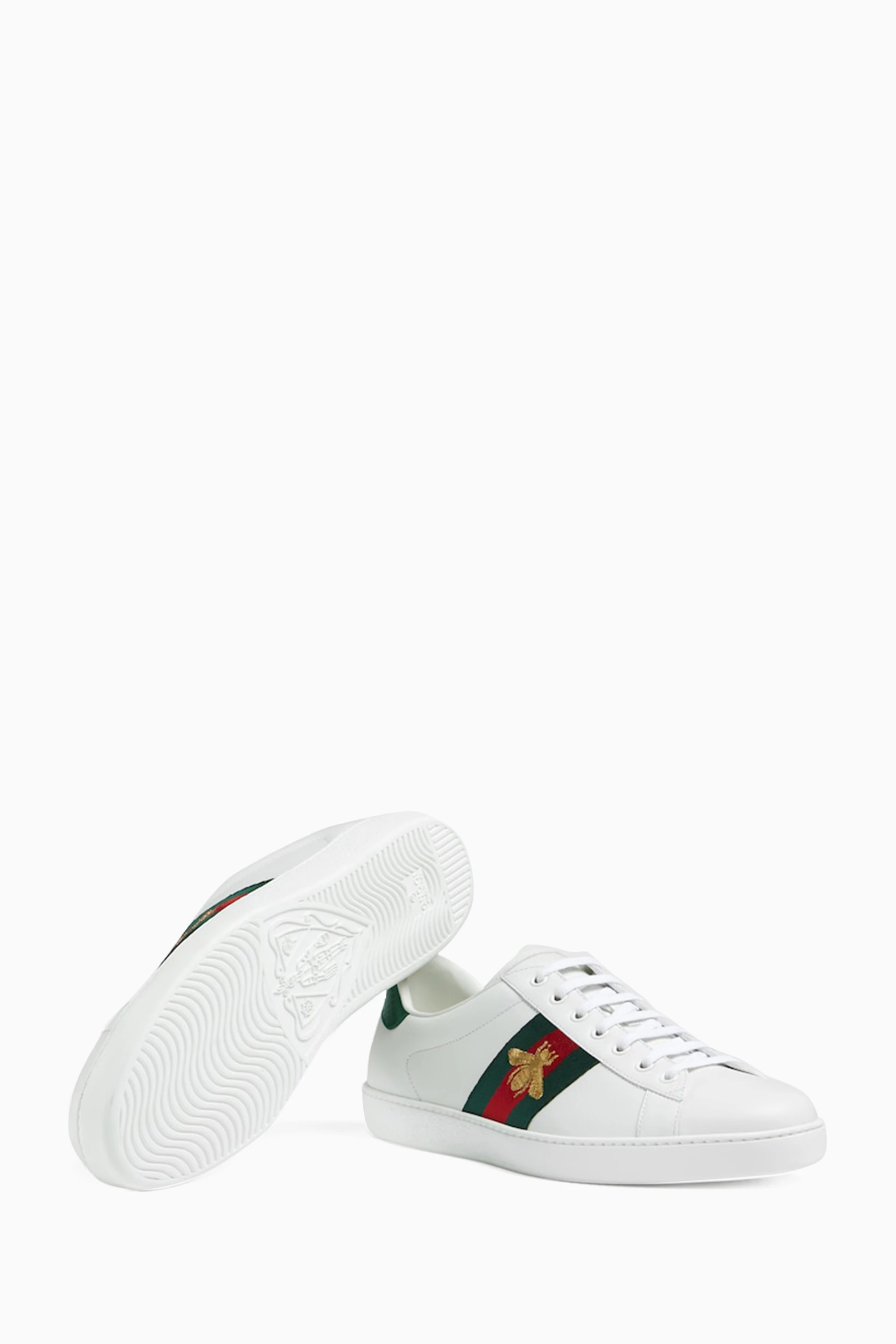Gucci ace bee embroidered clearance