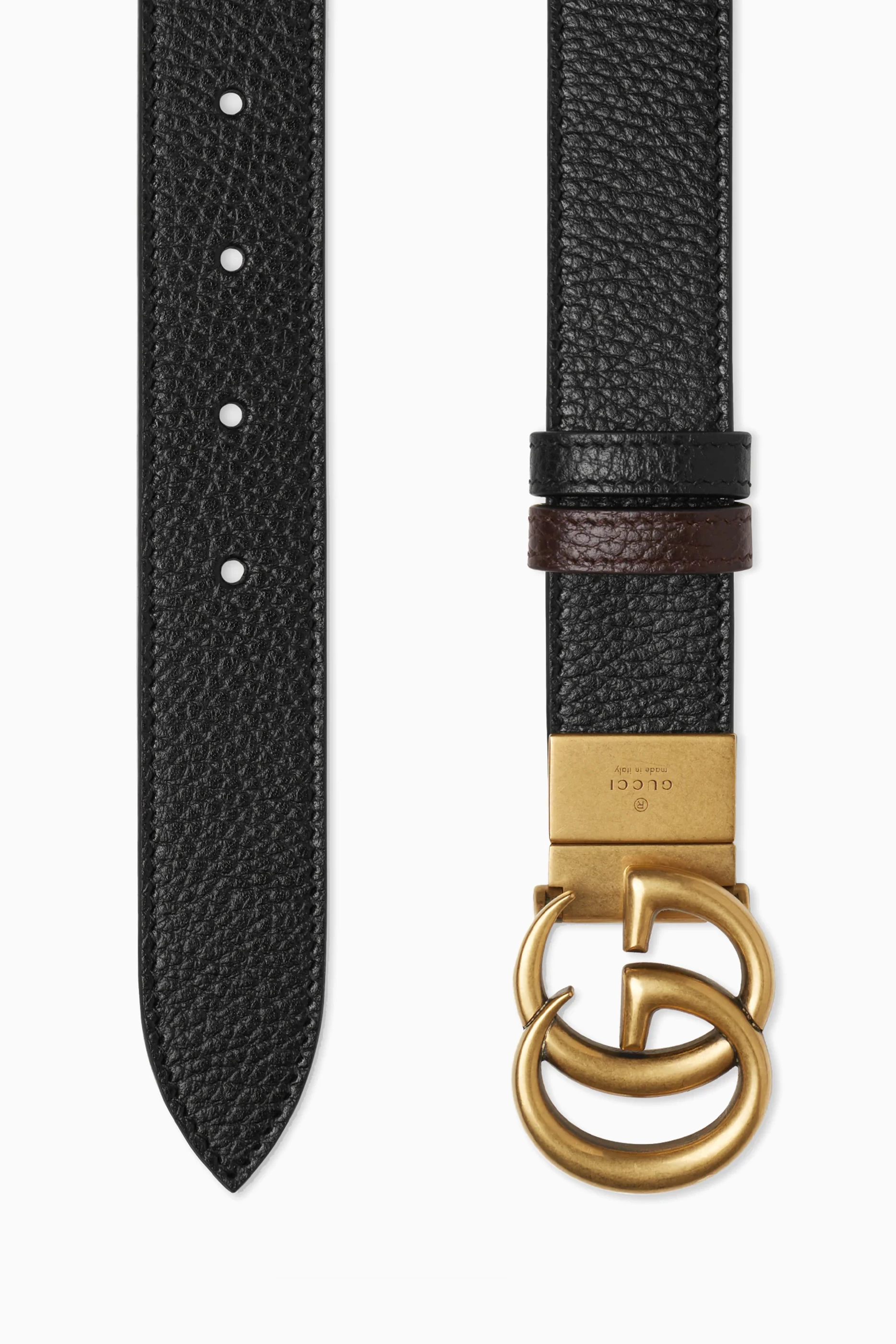 Buy Gucci Black GG Marmont Reversible Belt in Leather For Men Online Ounass Saudi