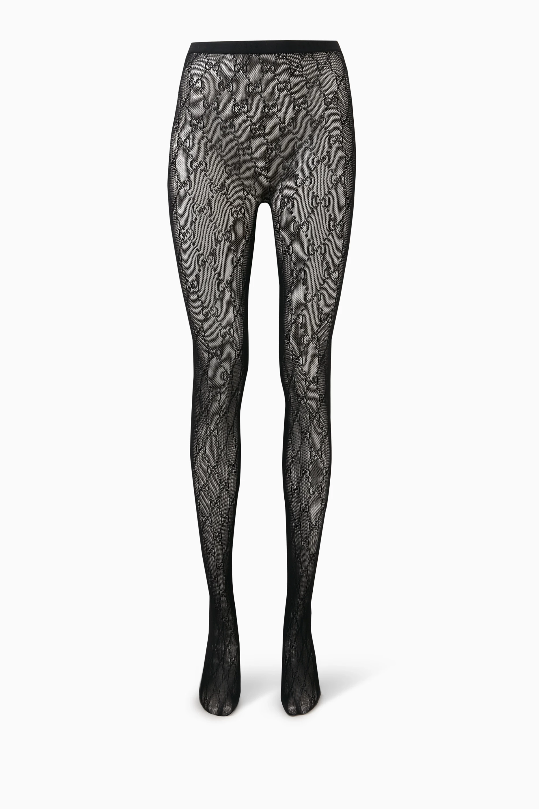 Buy Gucci Black Interlocking G Tights For Women Online | Ounass Saudi