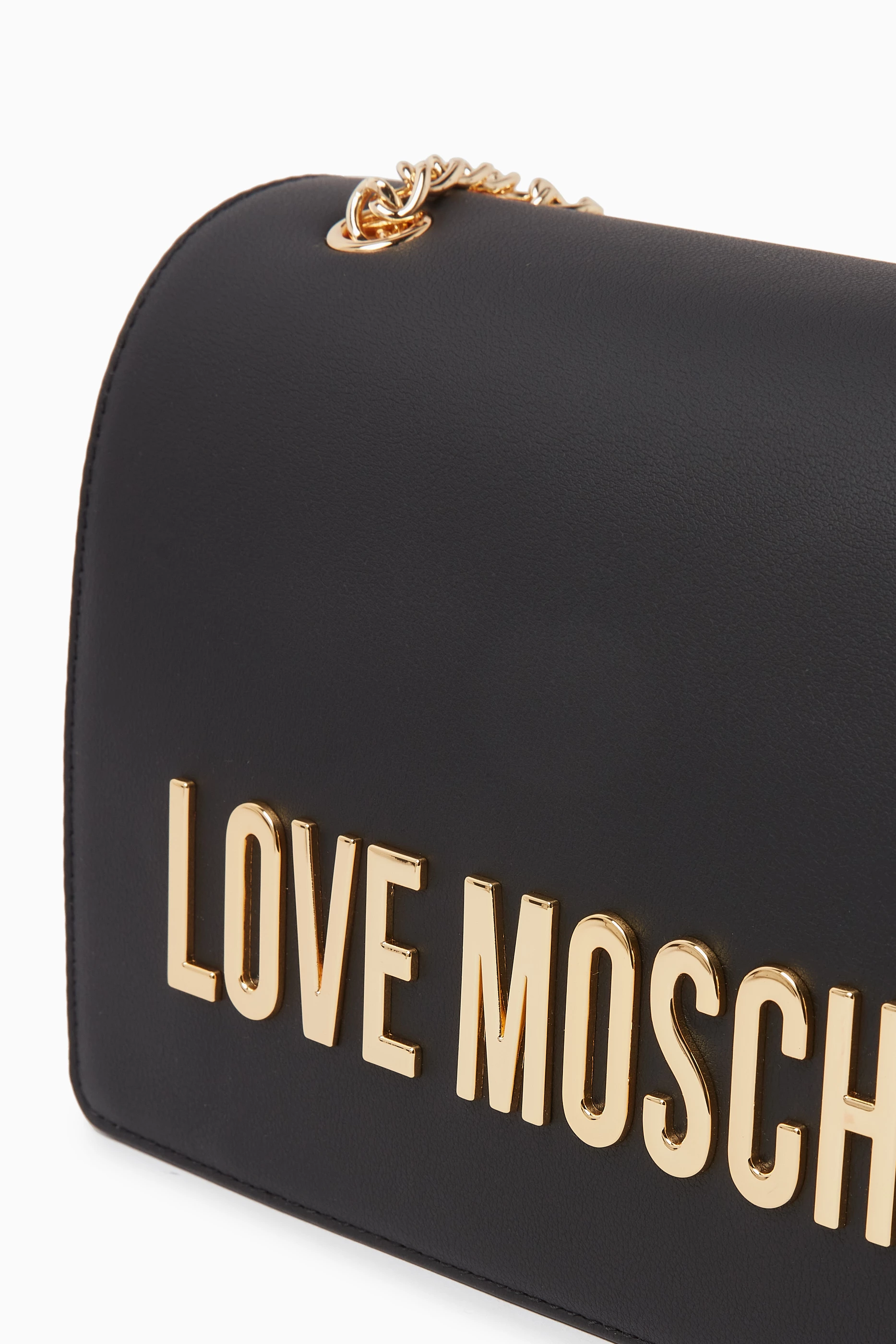 Buy Love Moschino Black Bold Love Shoulder Bag in Faux Leather For Women Online Ounass Saudi