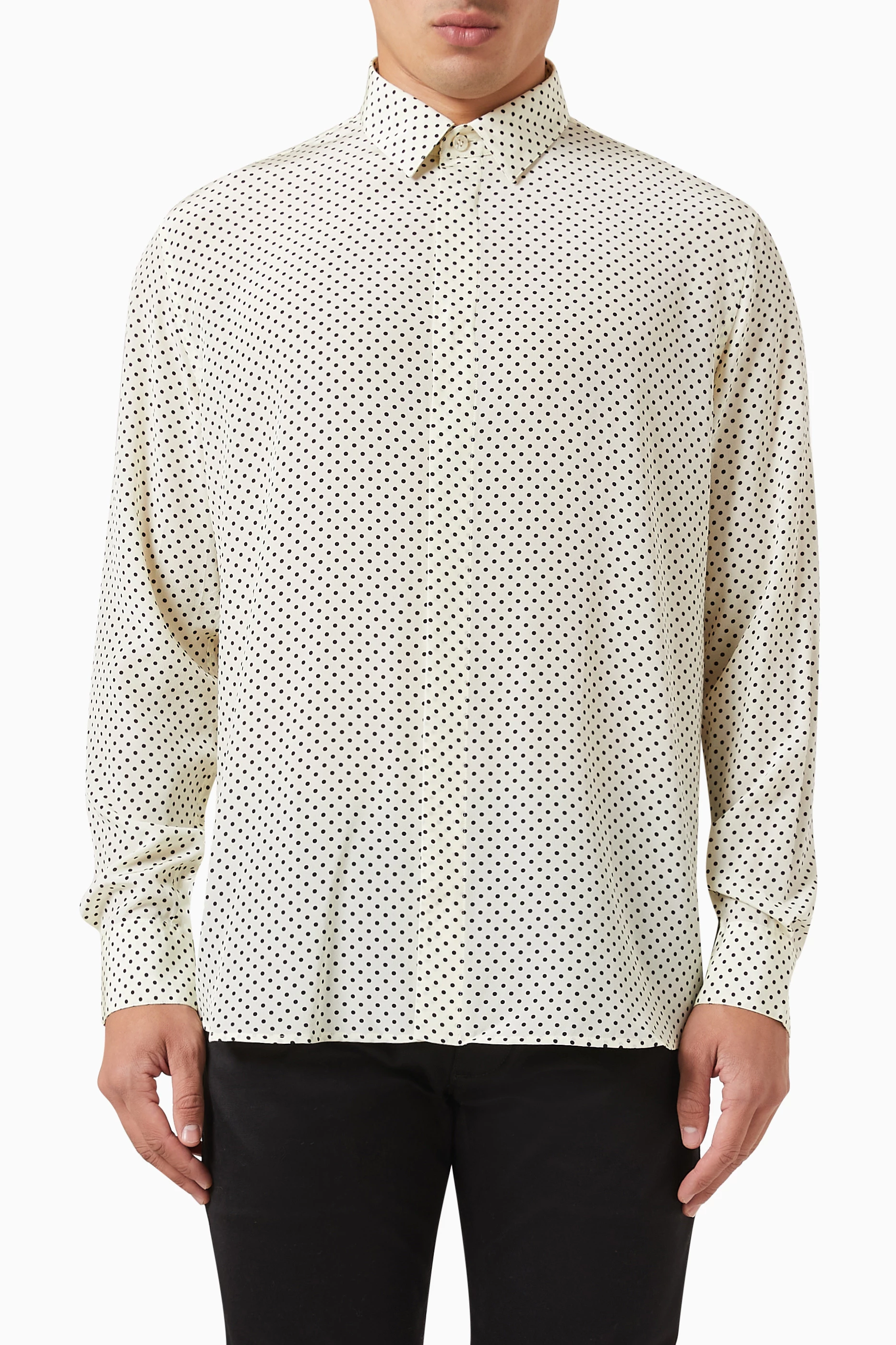 Saint laurent silk shirt mens best sale