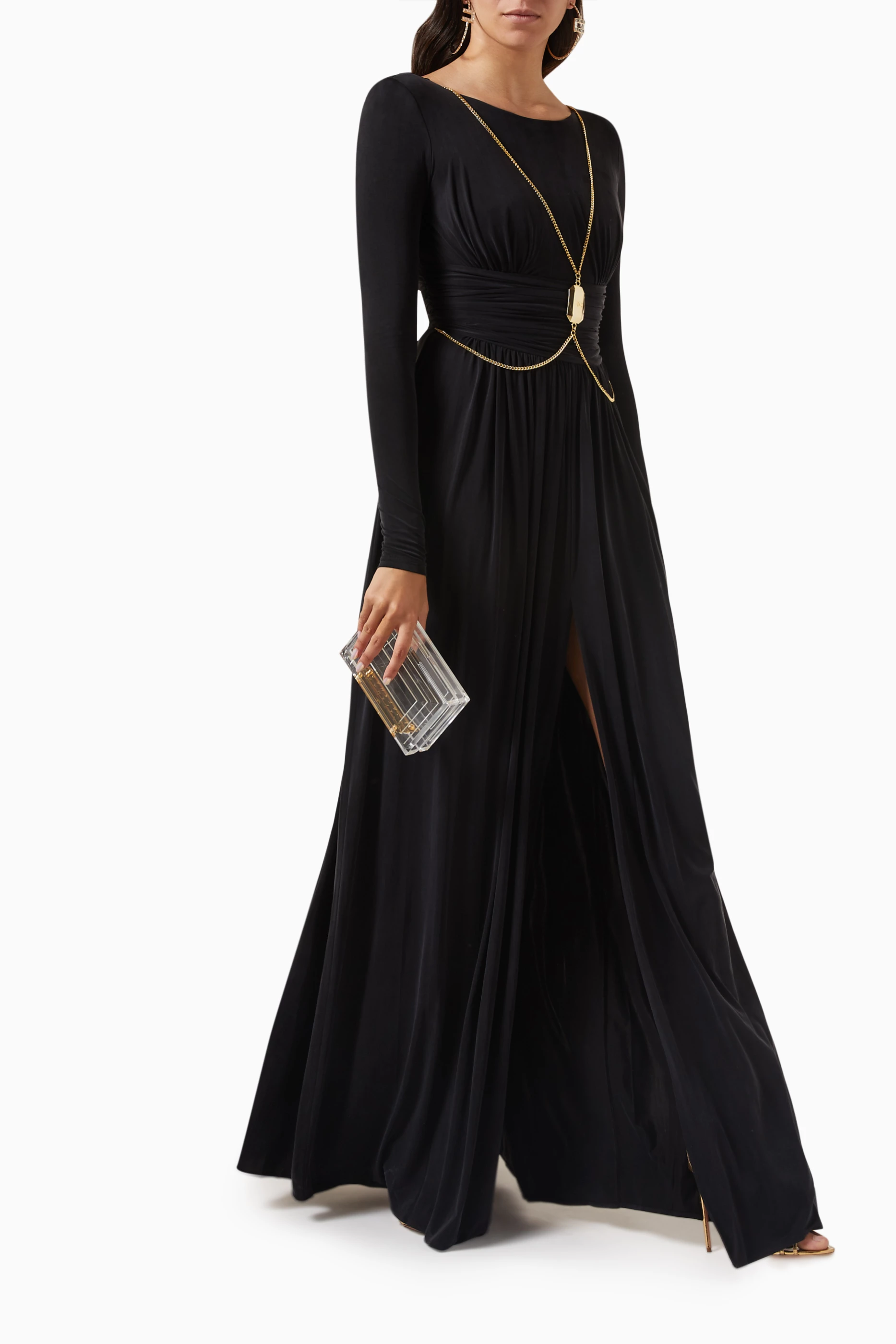 Elisabetta Franchi ABT5152E2110 関税送料込 ELISABETTA FRANCHI Women's short black dress with appliqued