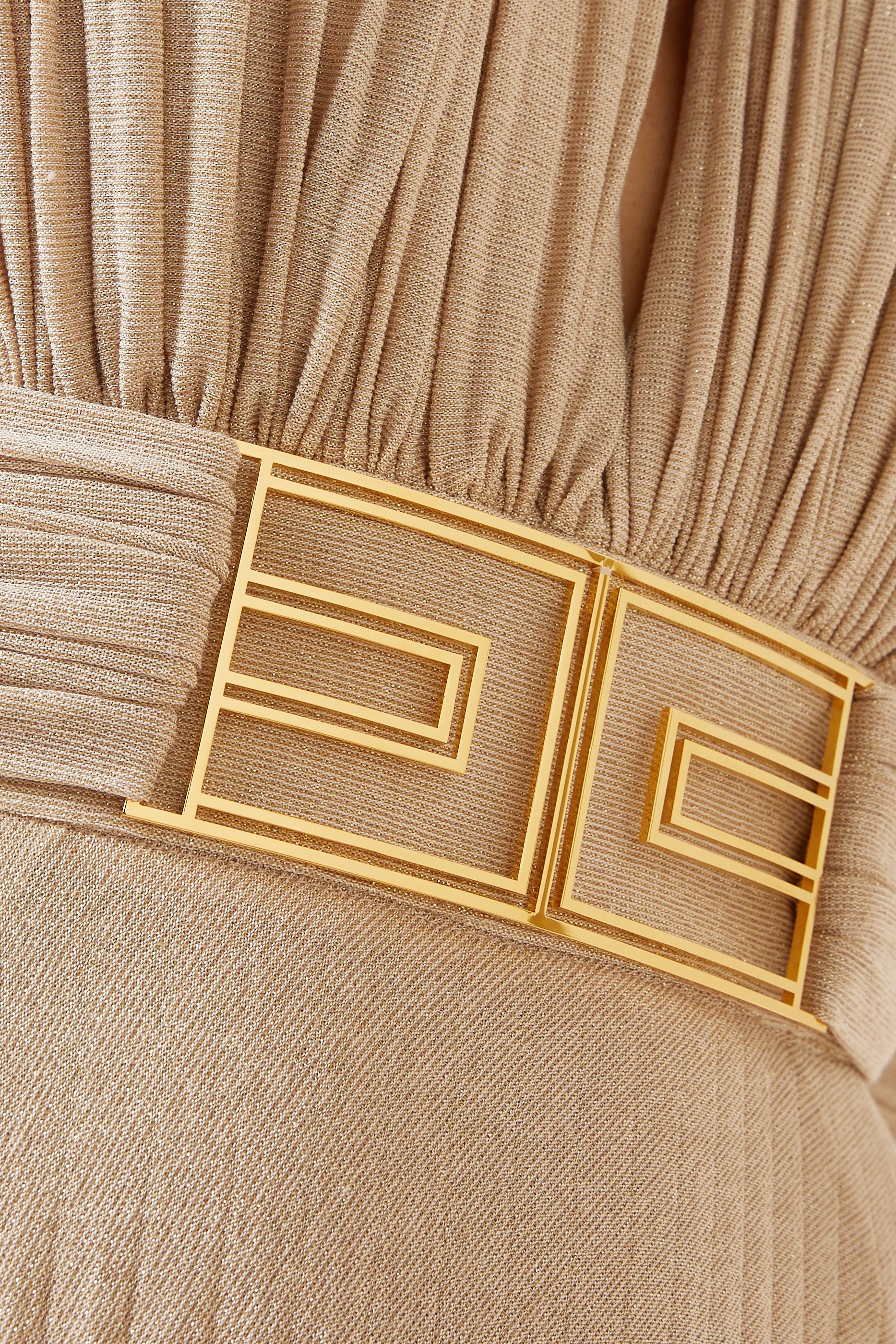 【ELIZABETTA FRANCHI】新作 シャツドレス スリット カフス Gold Elisabetta Franchi women's jacquard raffia dress ab64142e2