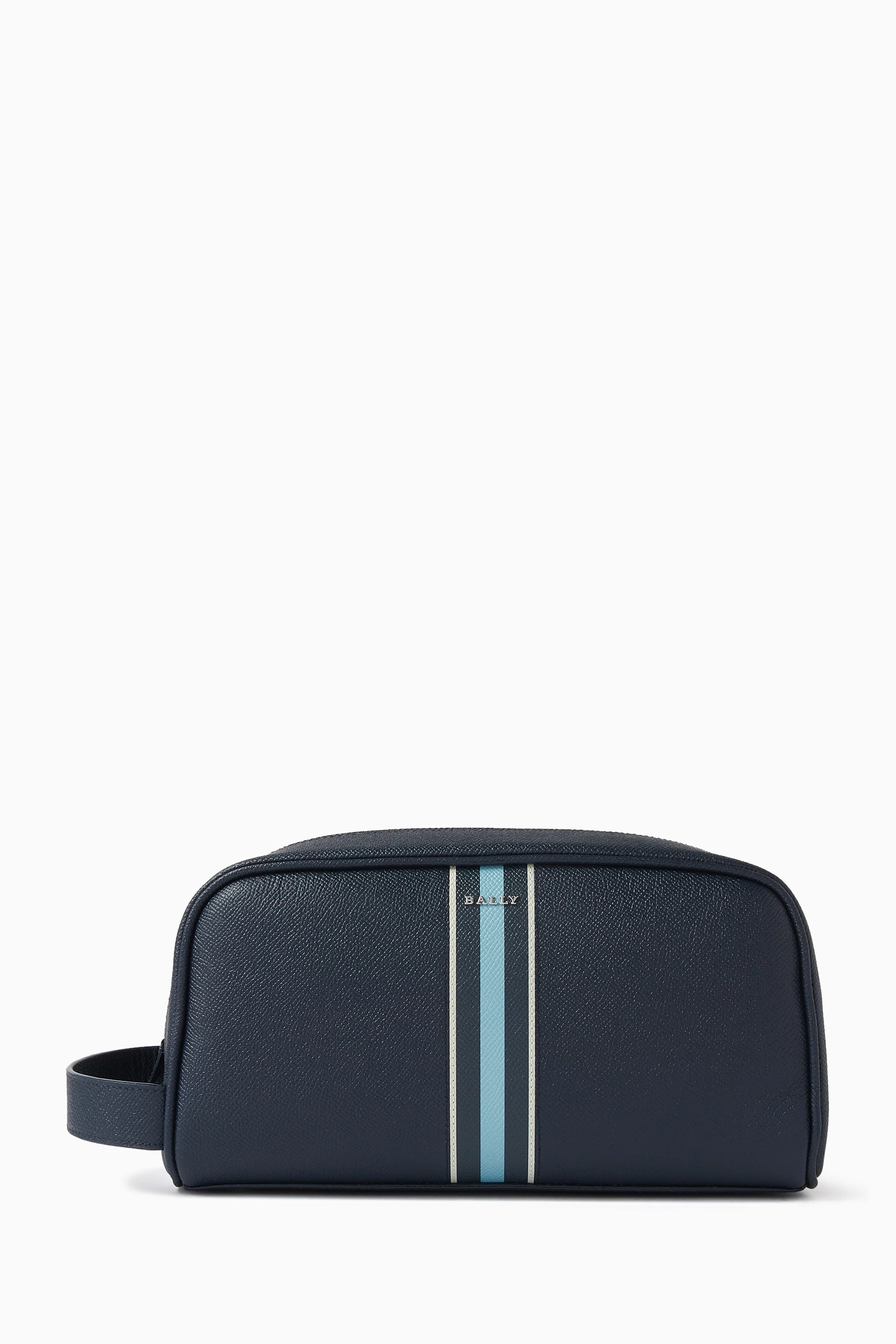 Buy Bally Blue Bakimo Wash Bag in Leather For Men Online Ounass Saudi