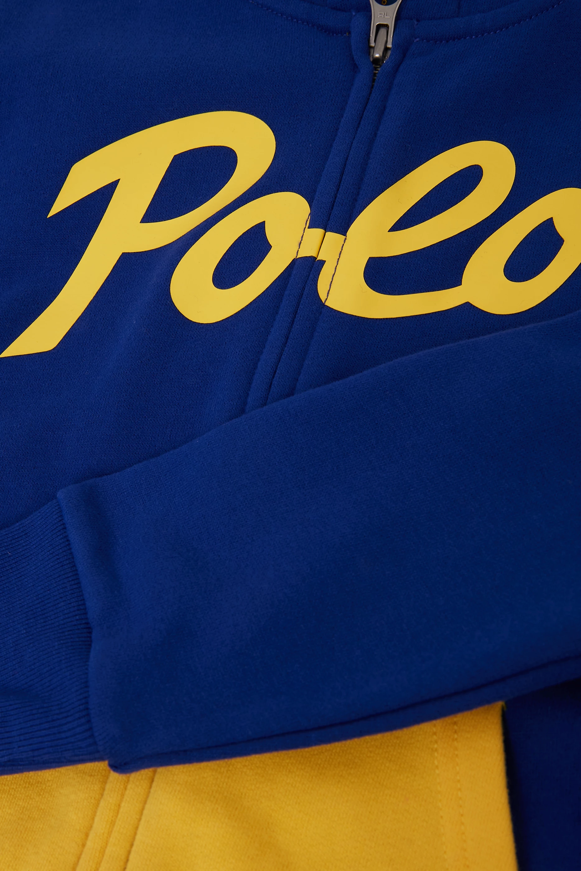 Polo ralph lauren blue and yellow hoodie online