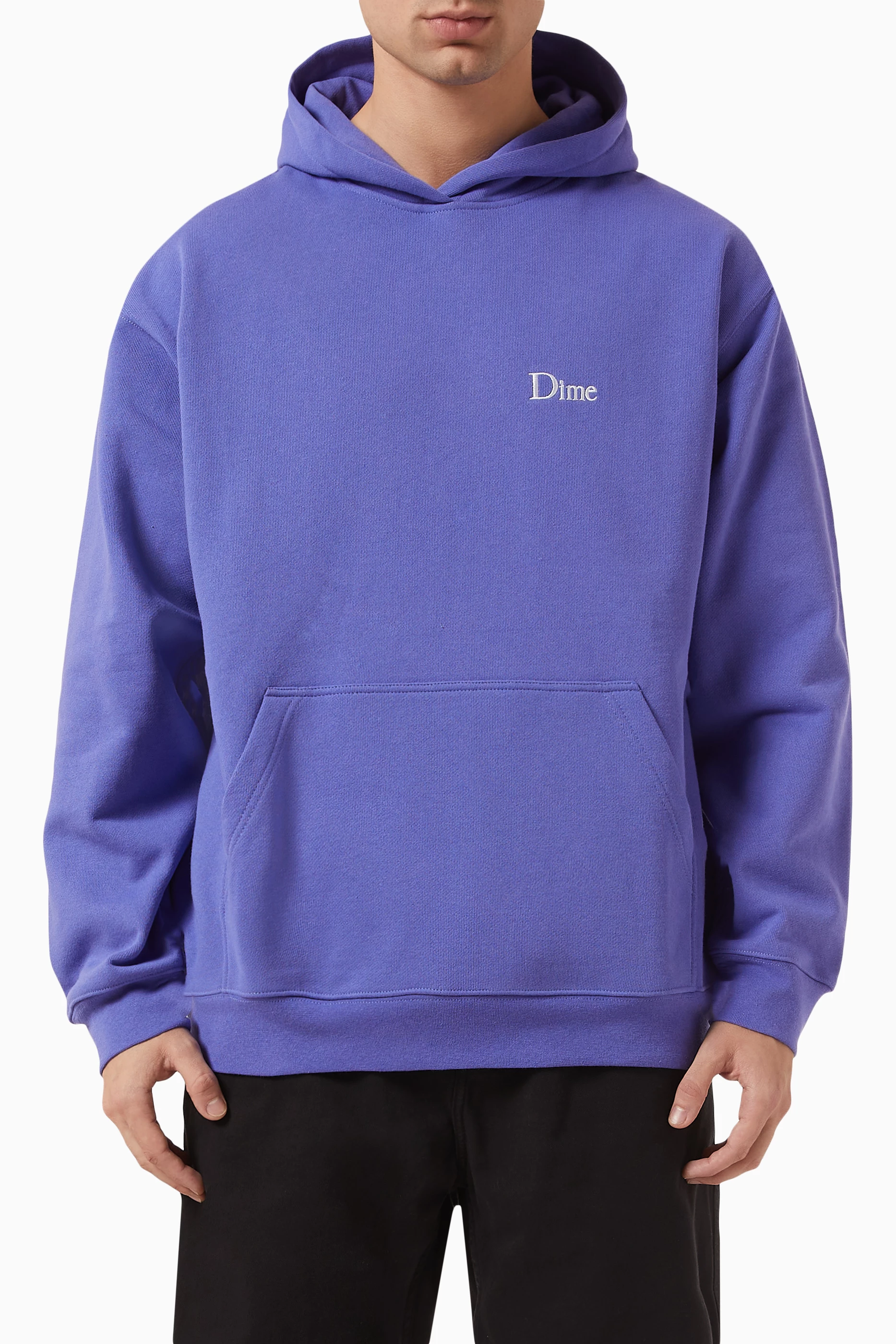 Mens Hoodies Dime Fleece Hoodie Buy Dime Blue Classic Small Logo