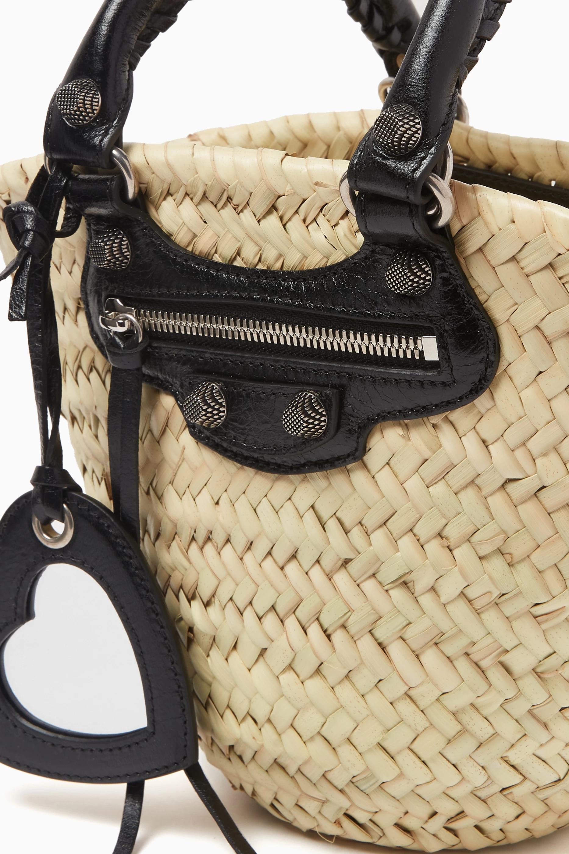 Buy Balenciaga Black Small Le Cagole Basket Shoulder Bag in