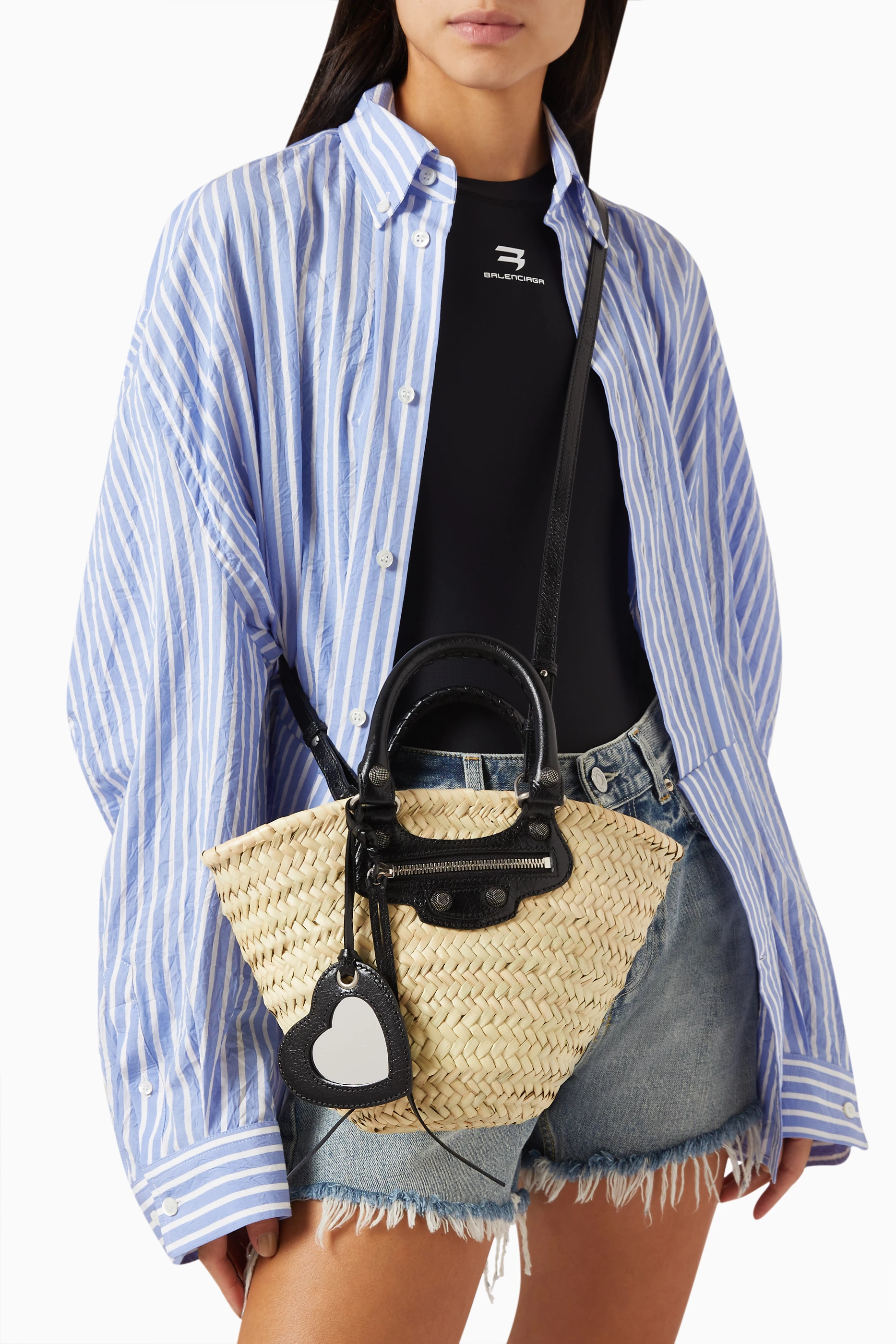 かごバッグ BALENCIAGA LE CITY MEDIUM BASKET BAG IN RAFFIA Balenciaga Le City Medium Raffia Basket Bag in Natural | Lyst