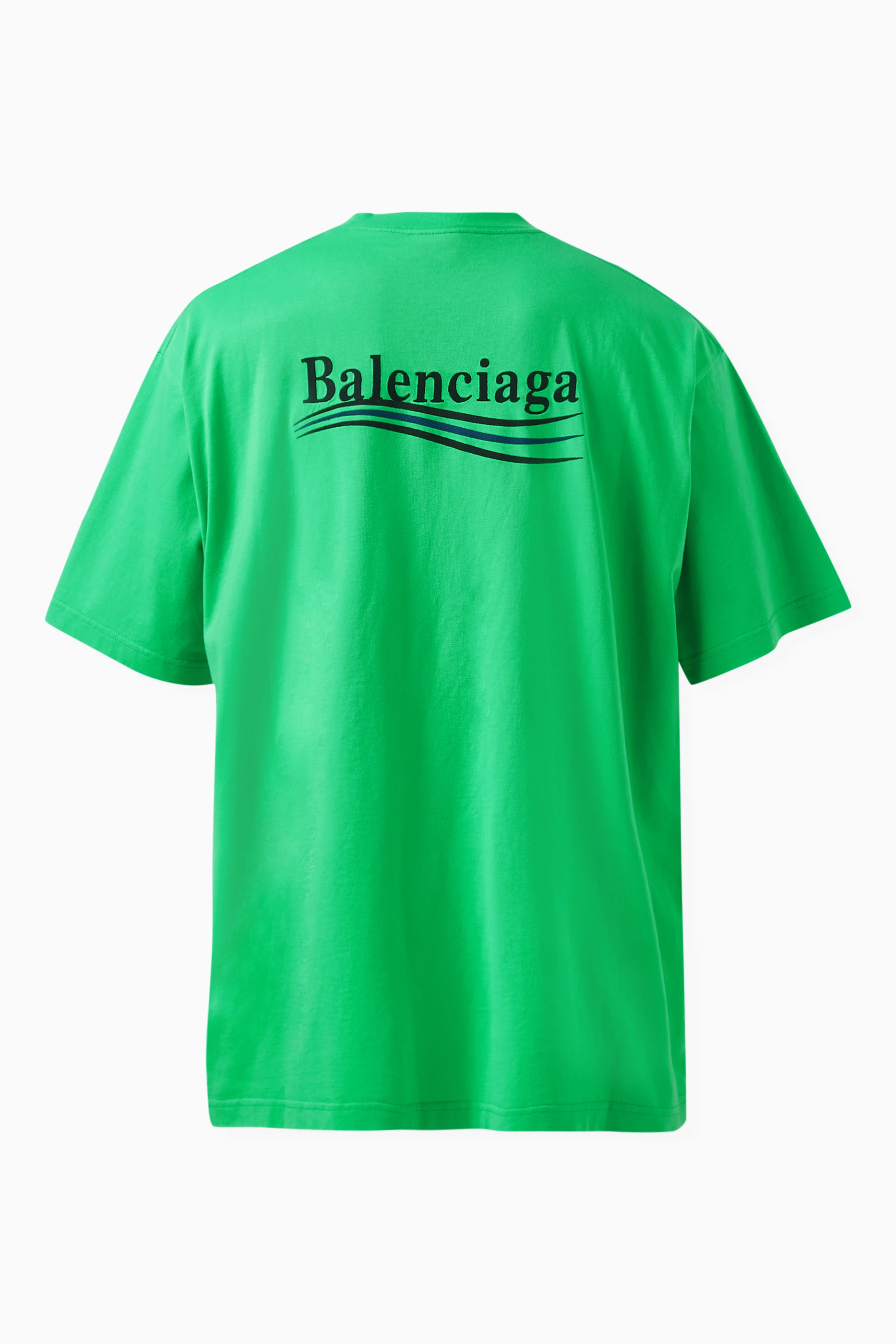 Buy Balenciaga Green Political Campaign T shirt in Cotton Jersey For UNISEX Online Ounass Saudi