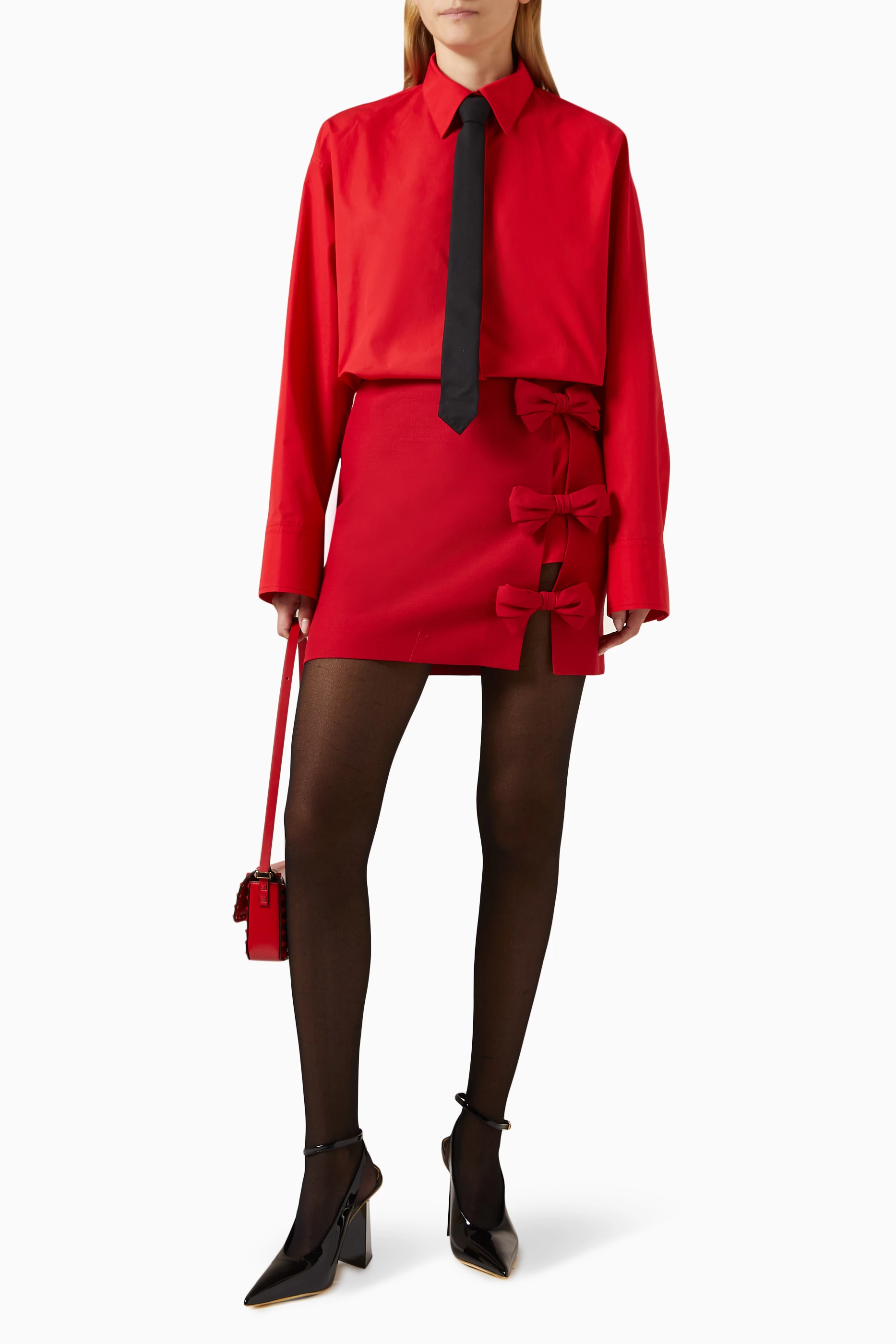 Buy Valentino Garavani Red Valentino Garavani Bow Mini Skirt