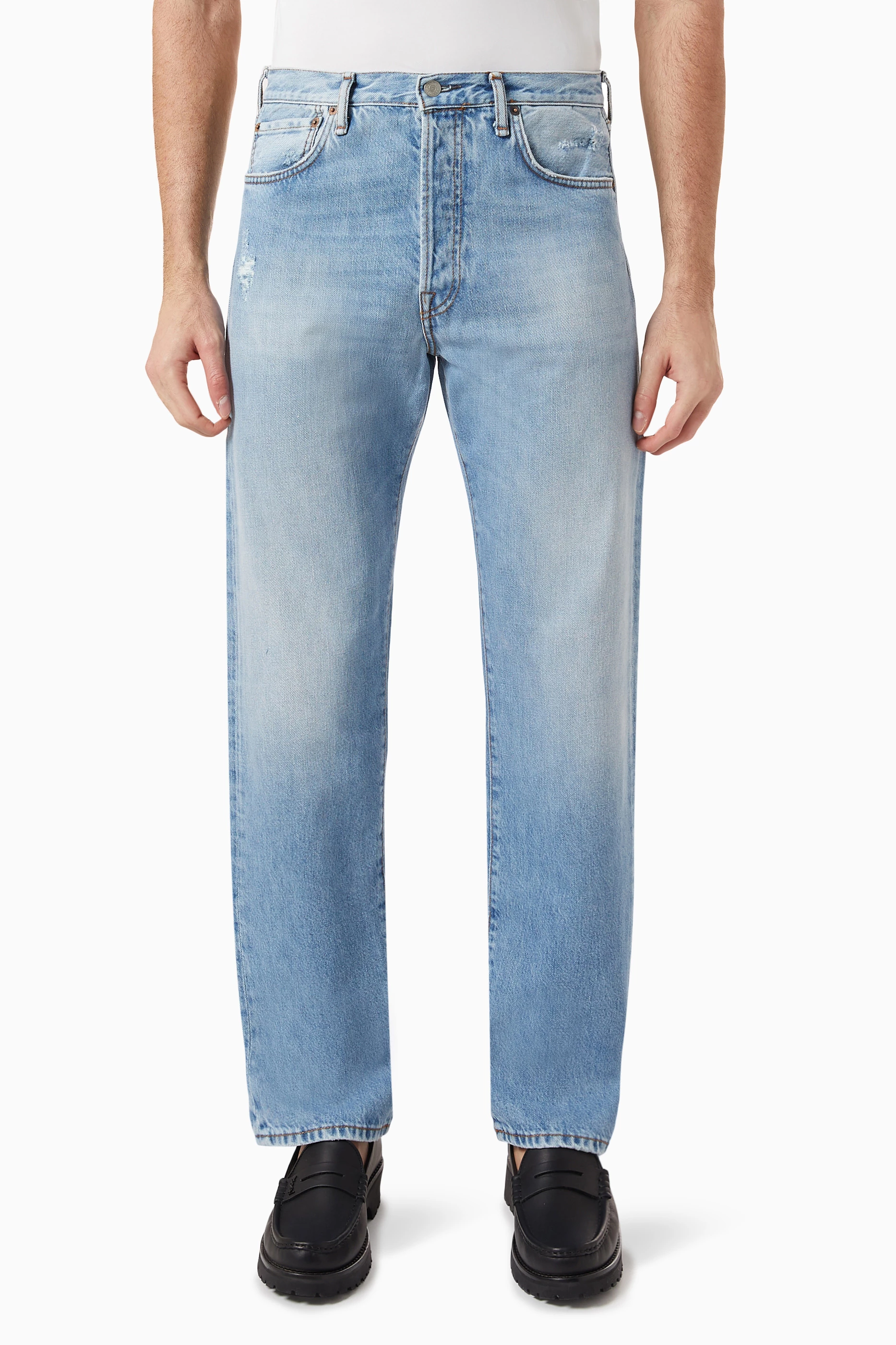 Buy Acne Studios Blue 1996 Regular-fit Jeans in Denim For Men 