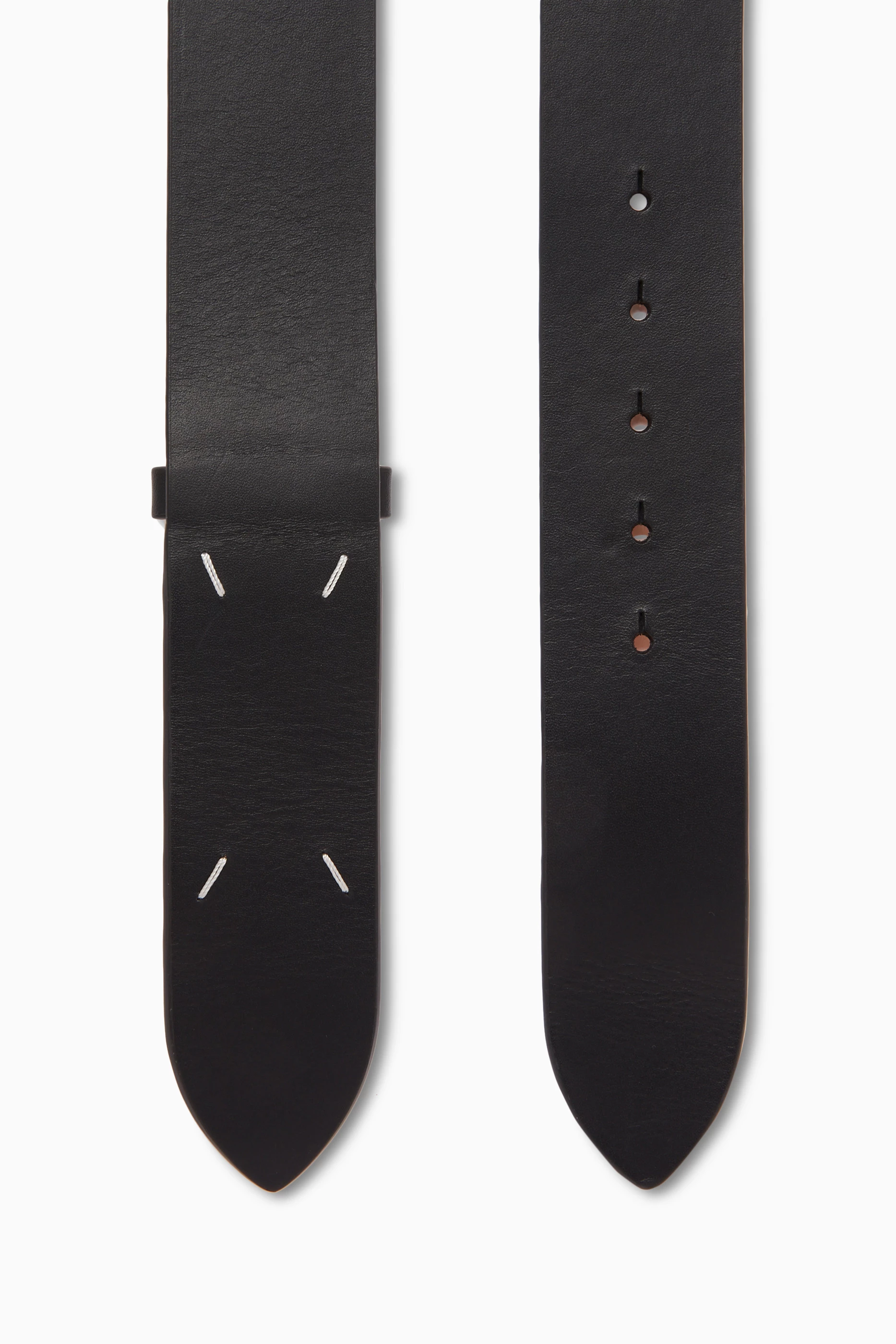 【関税＆送料込み】Maison Margiela Four Stitches Belt Unise Maison Margiela Grained four-stitch Belt | Black | FARFETCH PL
