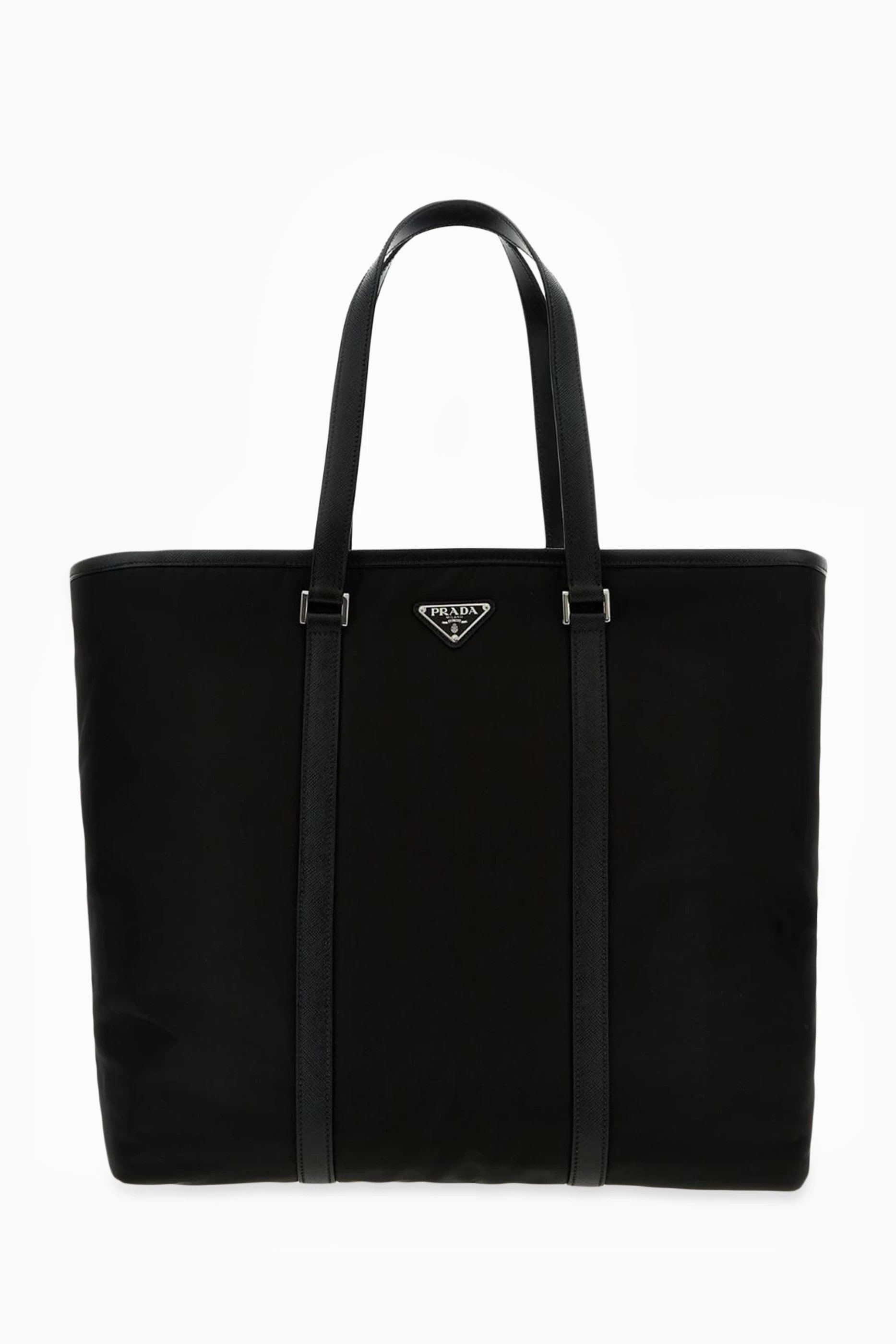 Buy Prada Black Tote Bag in Re Nylon Saffiano Leather For Men Online Ounass Saudi